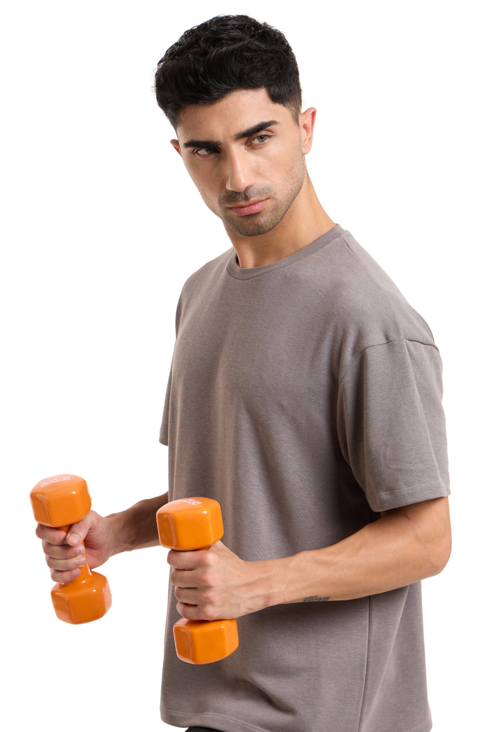 Cult 3KGx2 Vinyl Dumbbells For Home & Gym Exercises (Orange)