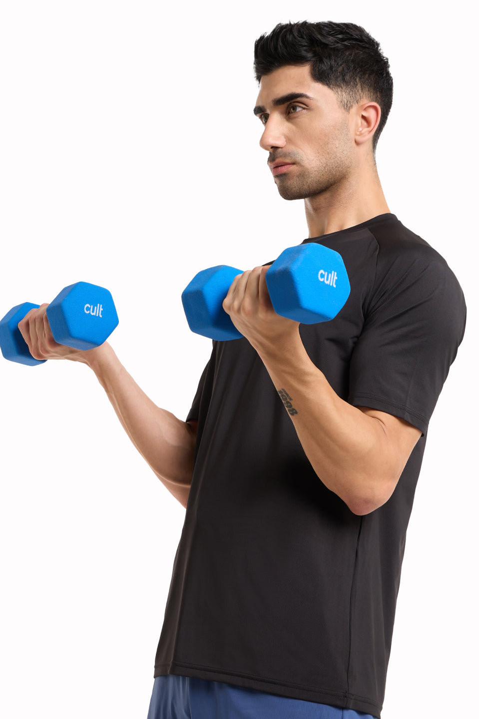 Cult 5KGx2 Neoprene Dumbbells For Home & Gym Exercises (Blue)