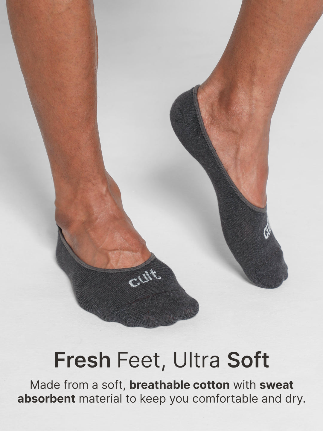 Casual Low Cut Invisible Pack of 3 Multicolour Cotton Blend Men Socks Soft, Breathable & All-Day Comfort