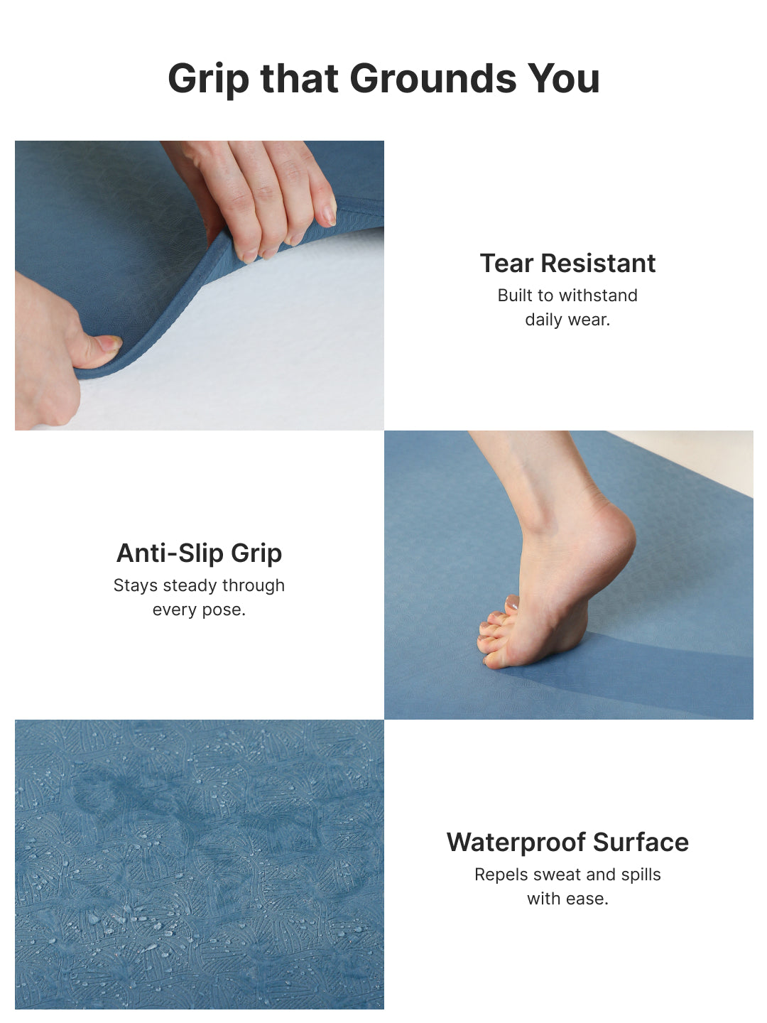 CULT TPE Yoga Mat 10mm Extra Thick with Carry Strap and Bag Non-Toxic, Latex-Free, Anti-Slip, Tear-Resistant & Lightweight Superior Cushioning for Joint Support, Meditation & Home Workouts- Teal