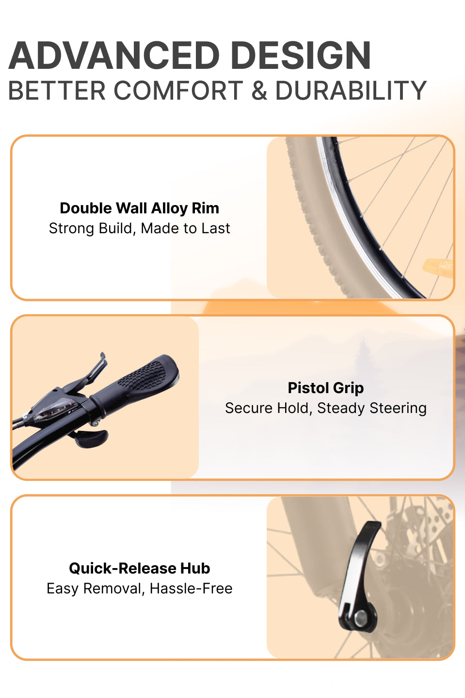 UT6000A29 Mountain Bike Alloy 21 Speed Cycle Shimano Gear 29 inch Tyre, White With Front Suspension, Double Wall Rim And Dual Disc Brake, Ideal For 5.6 ft & above