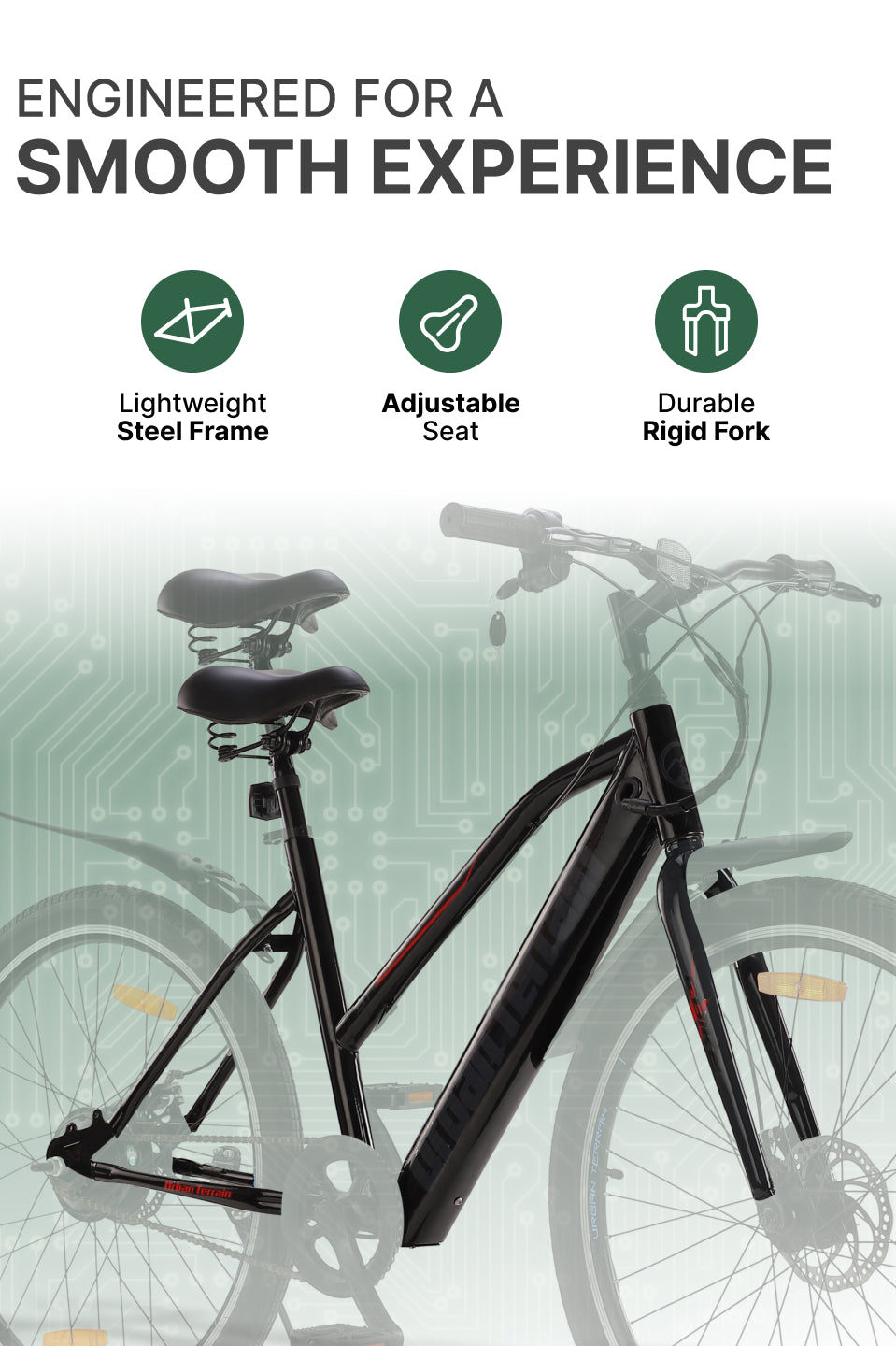 BOLTON27.5TBLACKGREY with 3.5 hrs Fast Charge, Cycling Event BLDC Motor 27.5 inches Single Speed Lithium-ion (Li-ion) Electric Cycle, Ideal for Unisex, 15+ Years