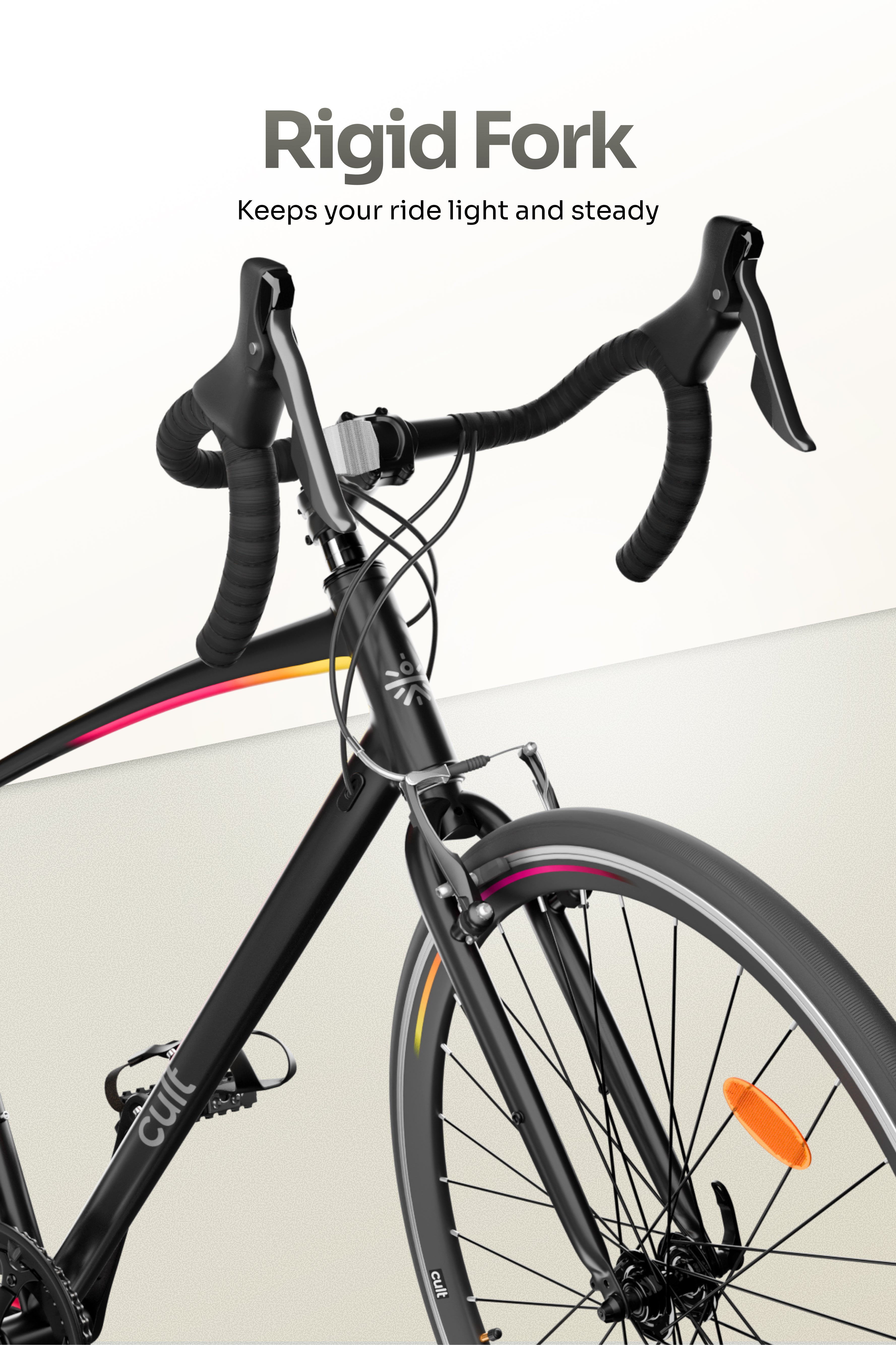 Cult Aero 700C 16 Speed Alloy Road Bike – Black