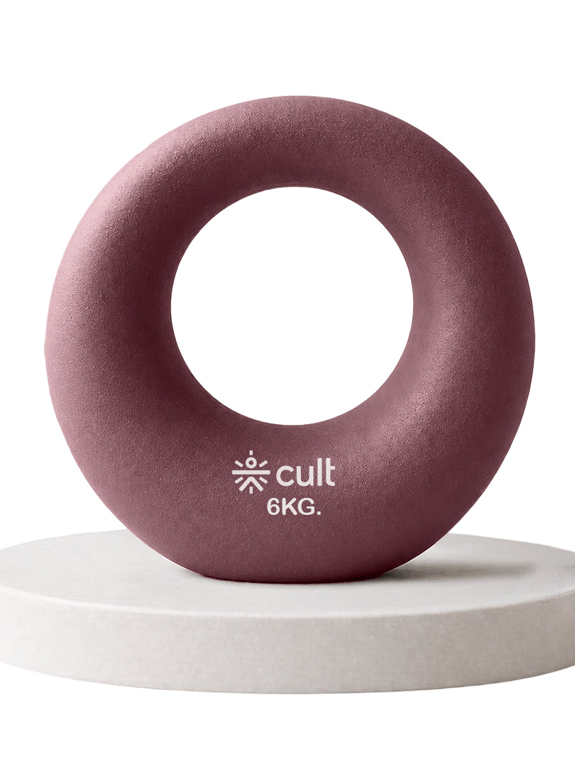 Cult Moon Kettlebell 6 Kg with Neoprene Coating, Cast Iron Core, Wide Handle & Stable Base for Strength Training & Home Workouts
