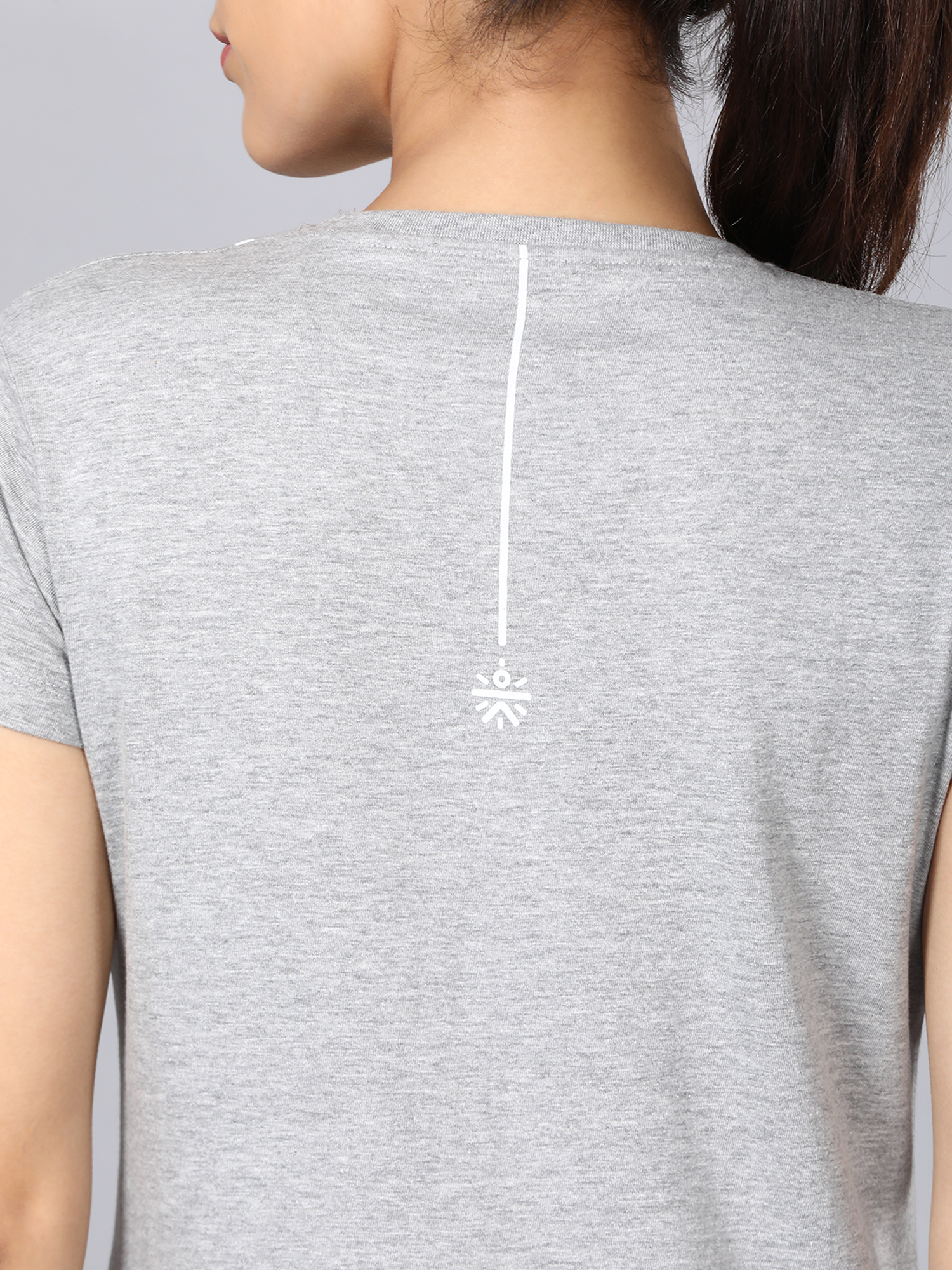 Vital Bolt Light Grey Workout Tee