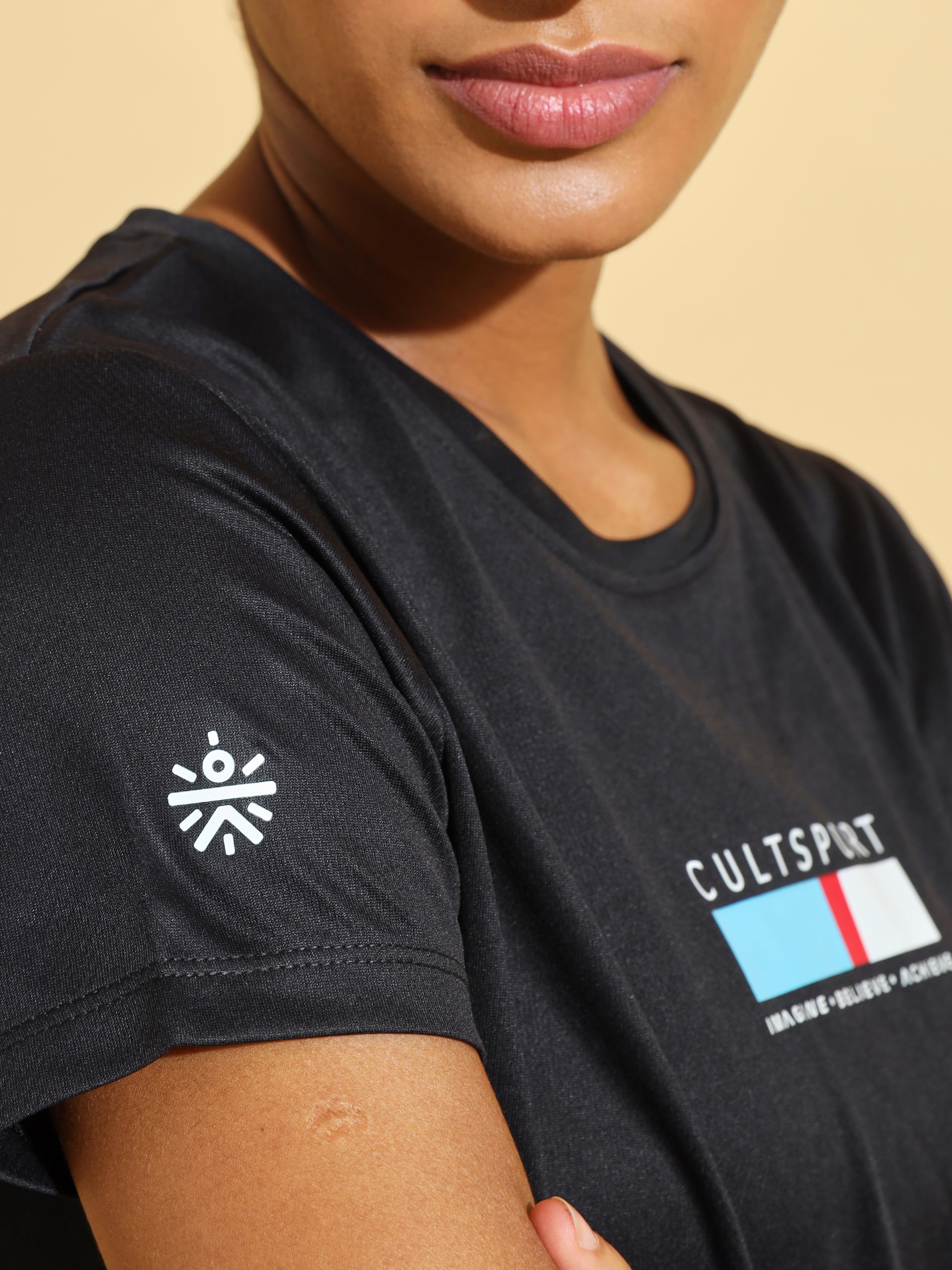 Performance T-shirt with Minimal Graphic