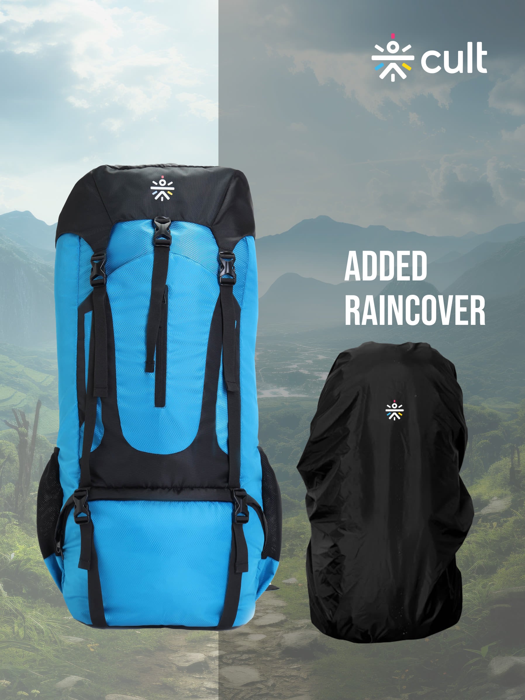 Travel Rucksack 80 L Blue