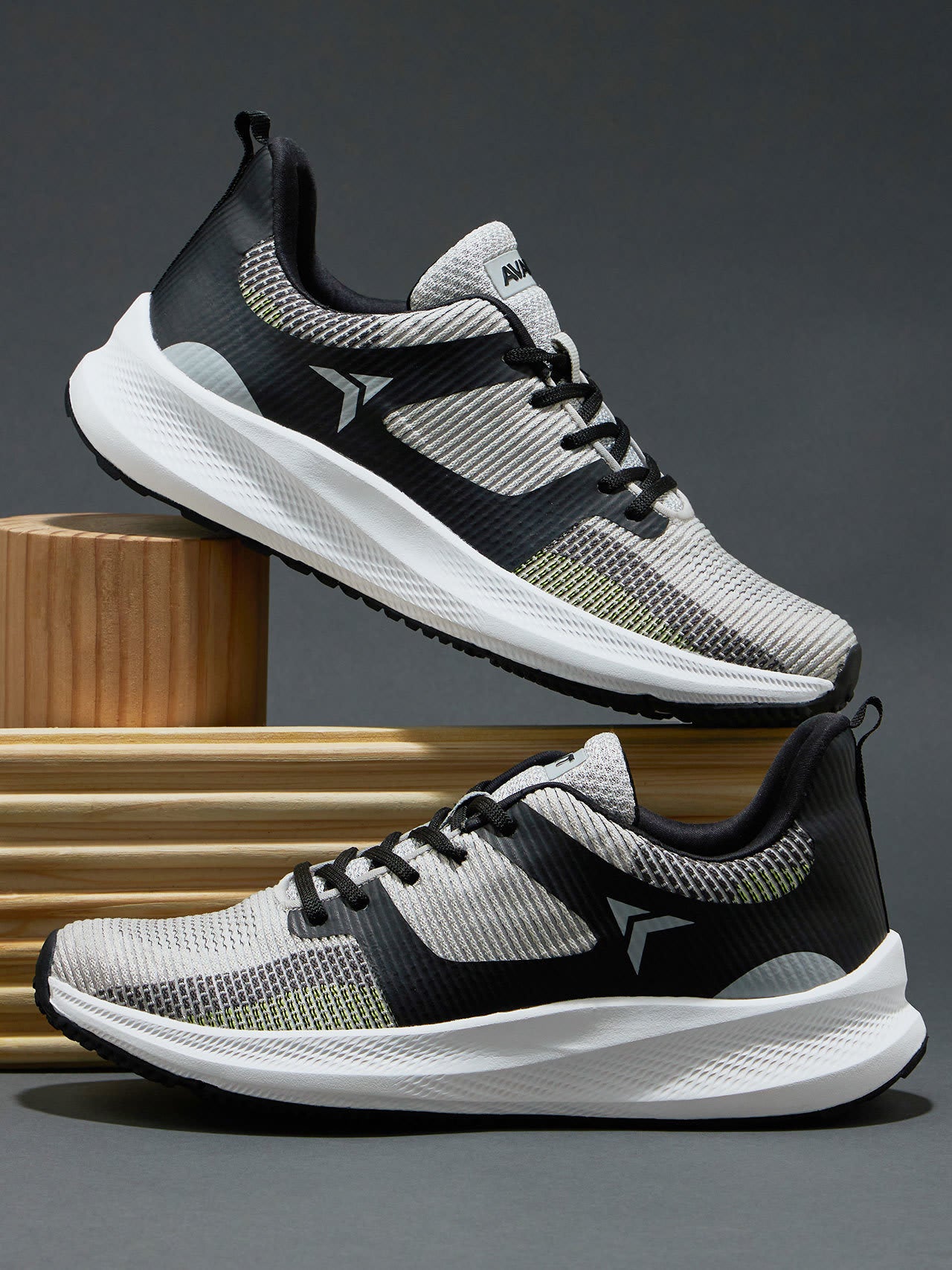 Avant Men's Boat Running shoes-Grey/Black