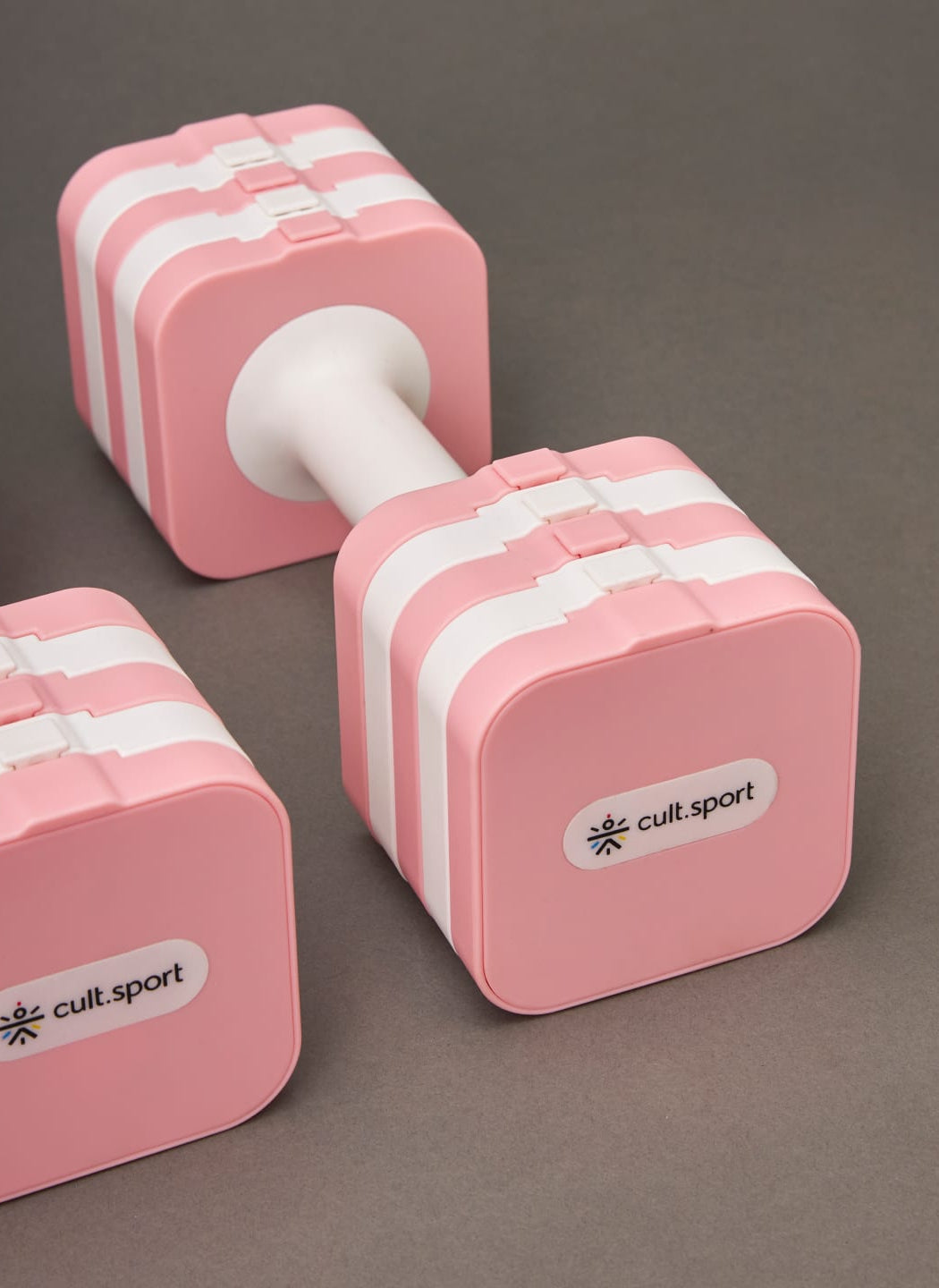 Cultsport Derby, Pack of 2 Adjustable Dumbbell for Strength Workout at Home (Pink), 6 Months Warranty