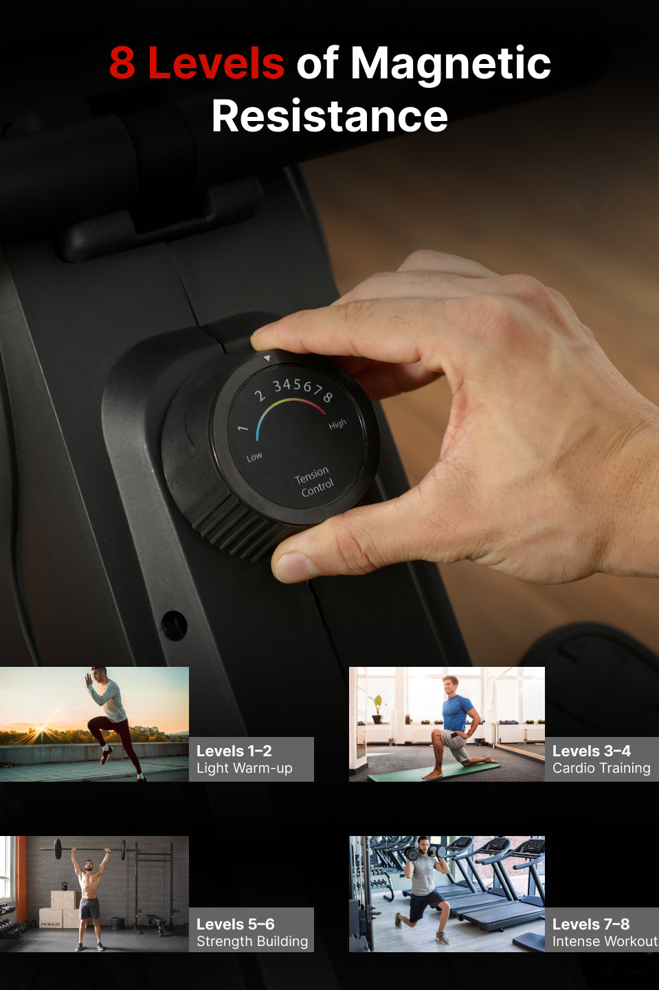 Cult SmartRowDualGlide Full-Motion Magnetic Rower | 120Kg Max Weight | Quiet Home Use Rowing Machine (with 6 months extended warranty)