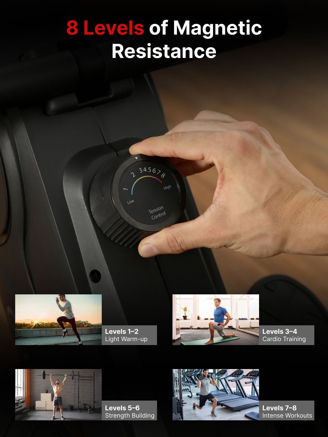 Cult SmartRowDualGlide Full-Motion Magnetic Rower | 120Kg Max Weight | Quiet Home Use Rowing Machine (with 6 months extended warranty)