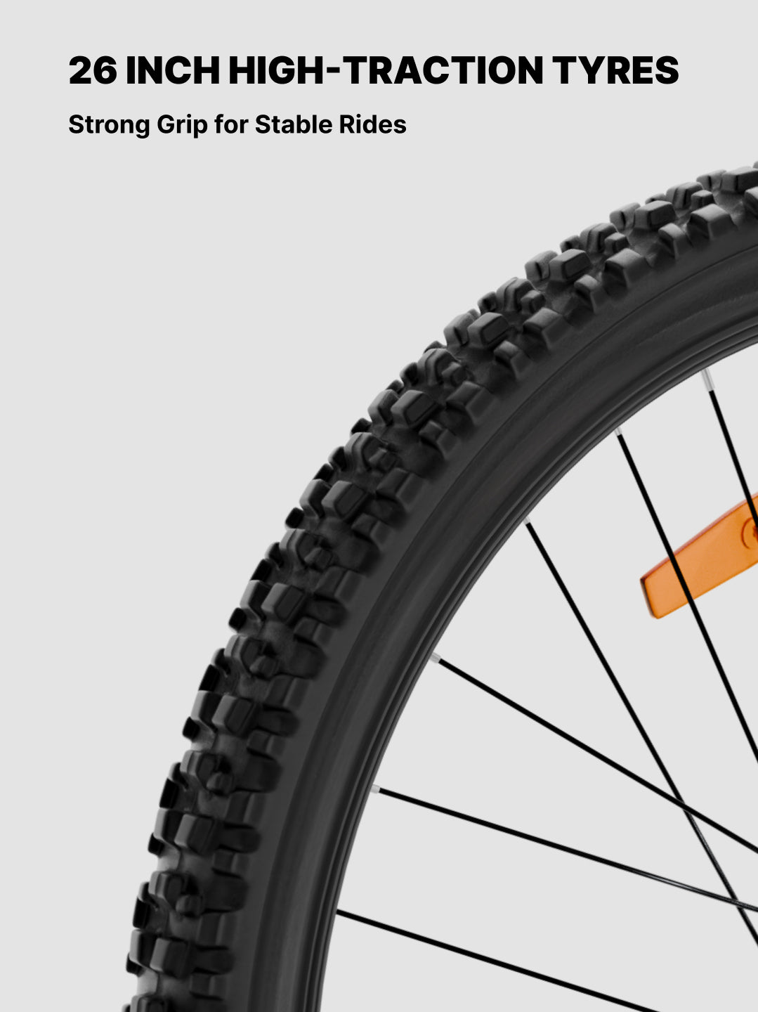 Urban Terrain Comet Pro 26T Single Speed Steel Mountain Bike with Front Suspension & Dual Disc Brakes (White)