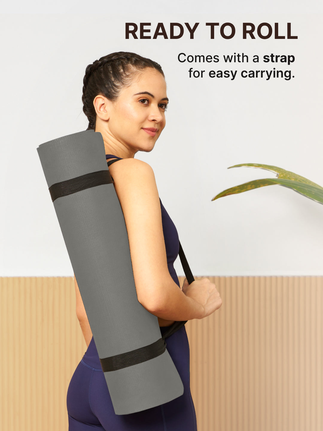 CULT EVA Yoga Mat 6mm with Carry Strap Dual Color Lavender, Anti-Slip, Lightweight & Durable Exercise Mat for Yoga, Pilates, Meditation, Gym & Home Workouts