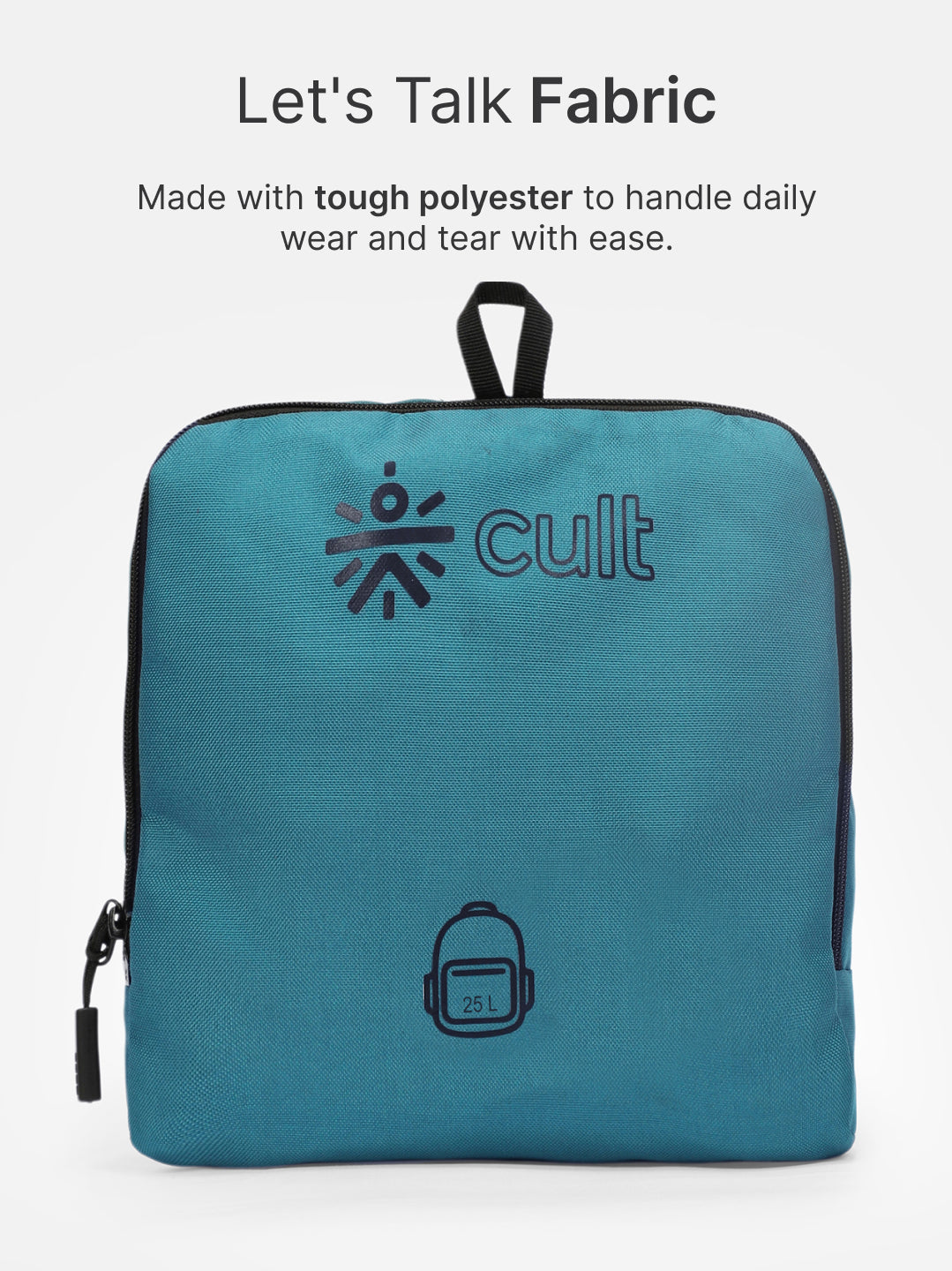 cult Foldable Backpack 25L Teal