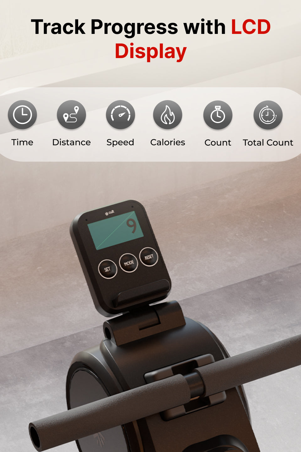 Cult SmartRowAeroGlide Magnetic Rower | 120Kg Max Weight | Quiet & Compact Home Use Rowing Machine (with 6 months extended warranty)