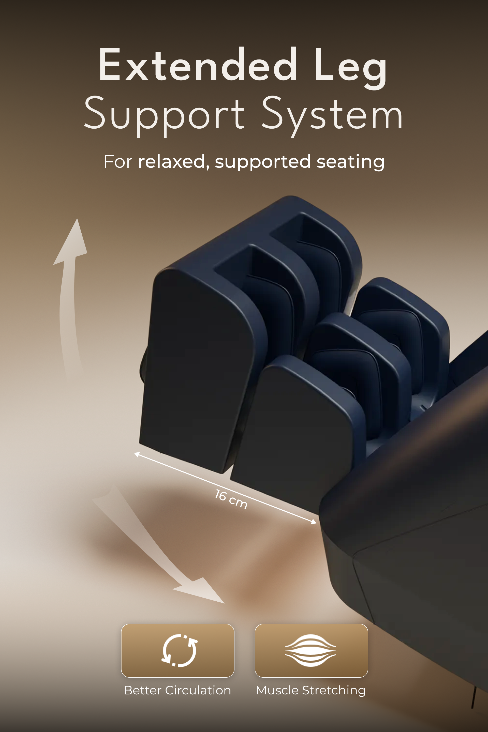 Cult Serene Massage Chair | Zero Gravity with Voice Guide & Bluetooth | 9 Preset Massage Programs | Smart Touch Screen