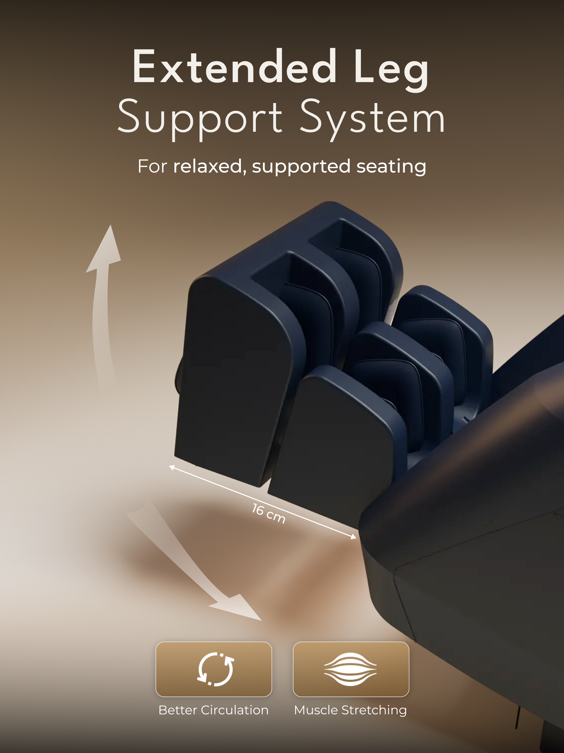 Cult Serene Massage Chair | Zero Gravity with Voice Guide & Bluetooth | 9 Preset Massage Programs | Smart Touch Screen