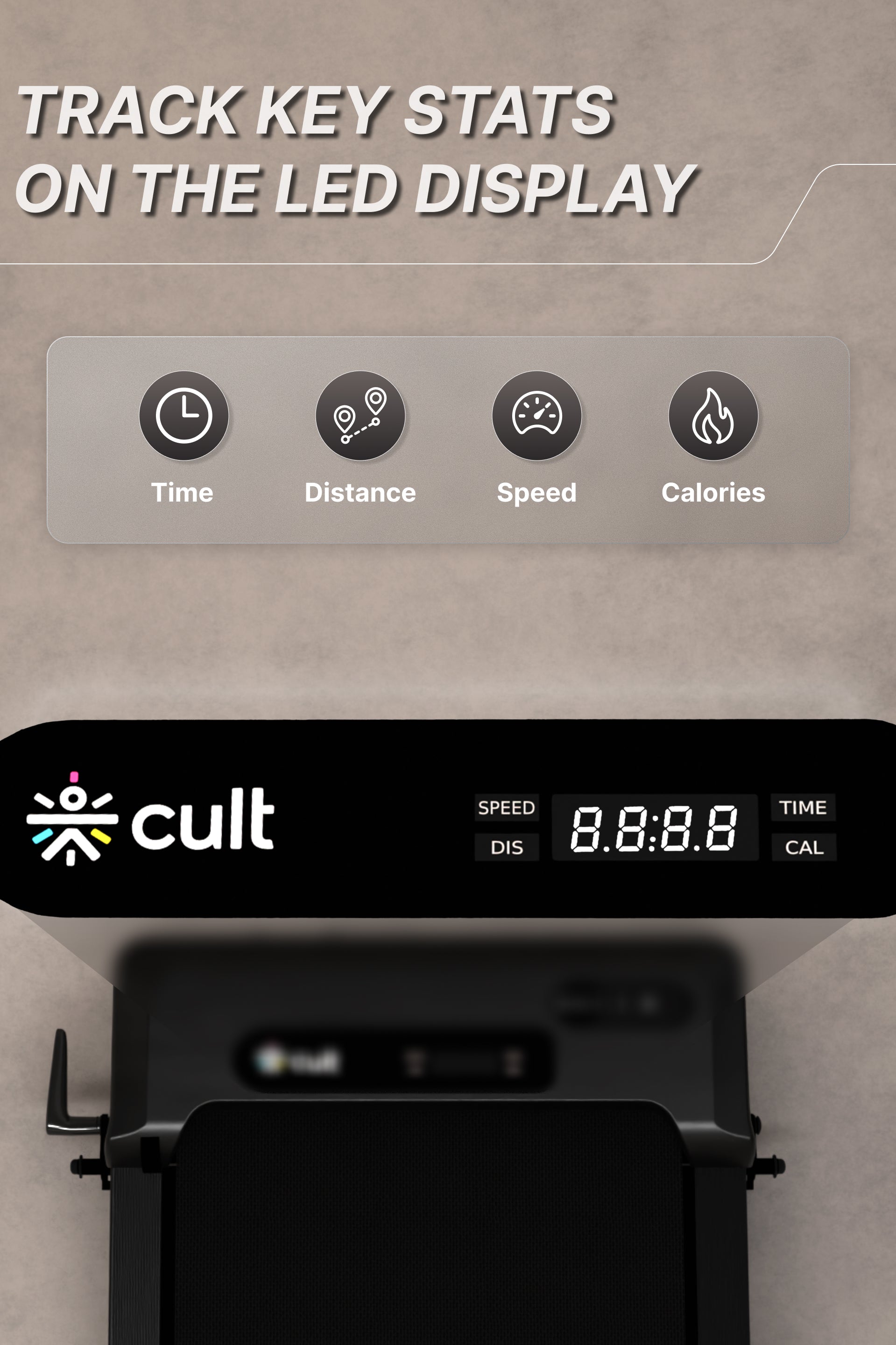 CultVibe 3-in-1 Walking Pad/Walk, Jog & Vibration | 4 HP BLDC Peak Motor | 150 Kg Max Load | 8 Vibration Modes | Remote Control & Tablet Holder | Treadmill for Home Use