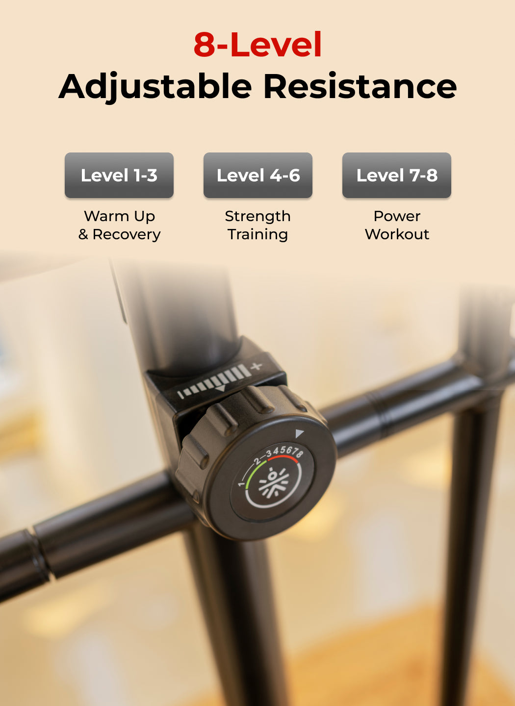 Smartcross B1 Elliptical Cross Trainer with 2kg Flywheel | Max Weight-120kg | 8 Level Magnetic Resistance (with 6 months extended warranty)