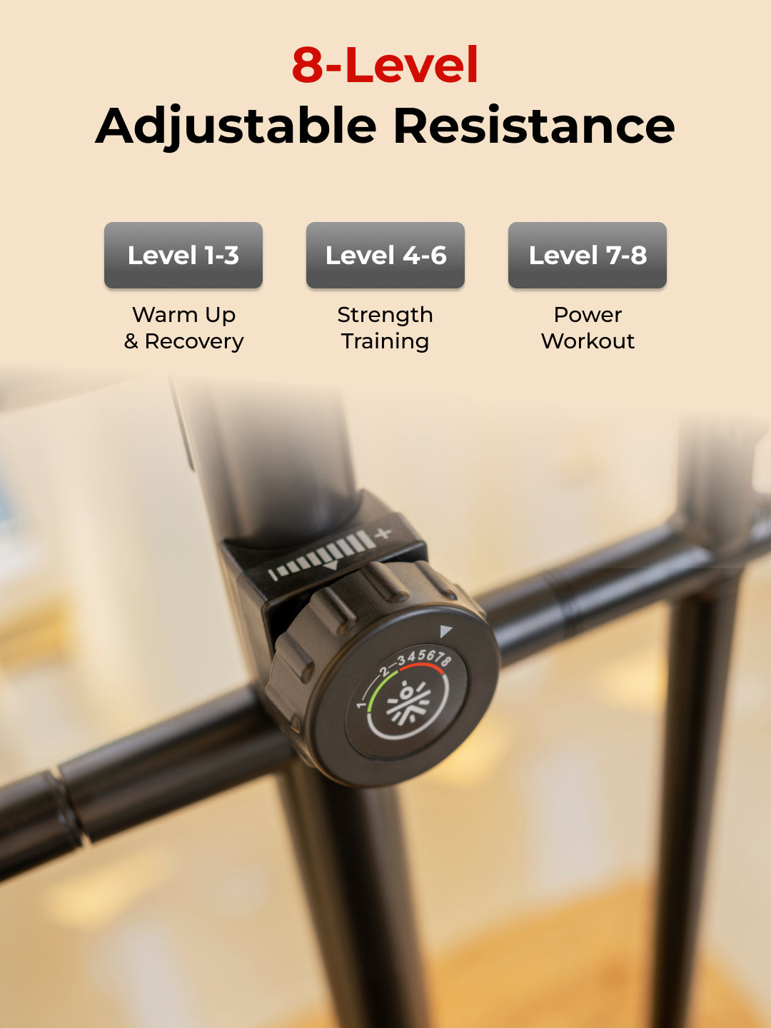 Smartcross B1 Elliptical Cross Trainer with 2kg Flywheel | Max Weight-120kg | 8 Level Magnetic Resistance (with 6 months extended warranty)