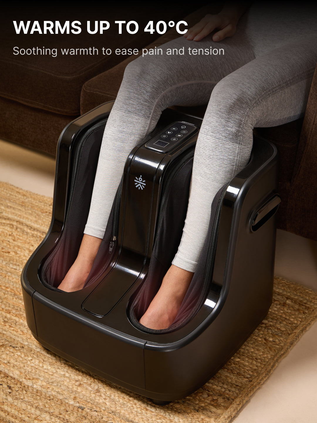 Cult Calm foot & calf Massager with Vibration & Warm Therapy, Air Compression, for Pain Relief and Relaxation