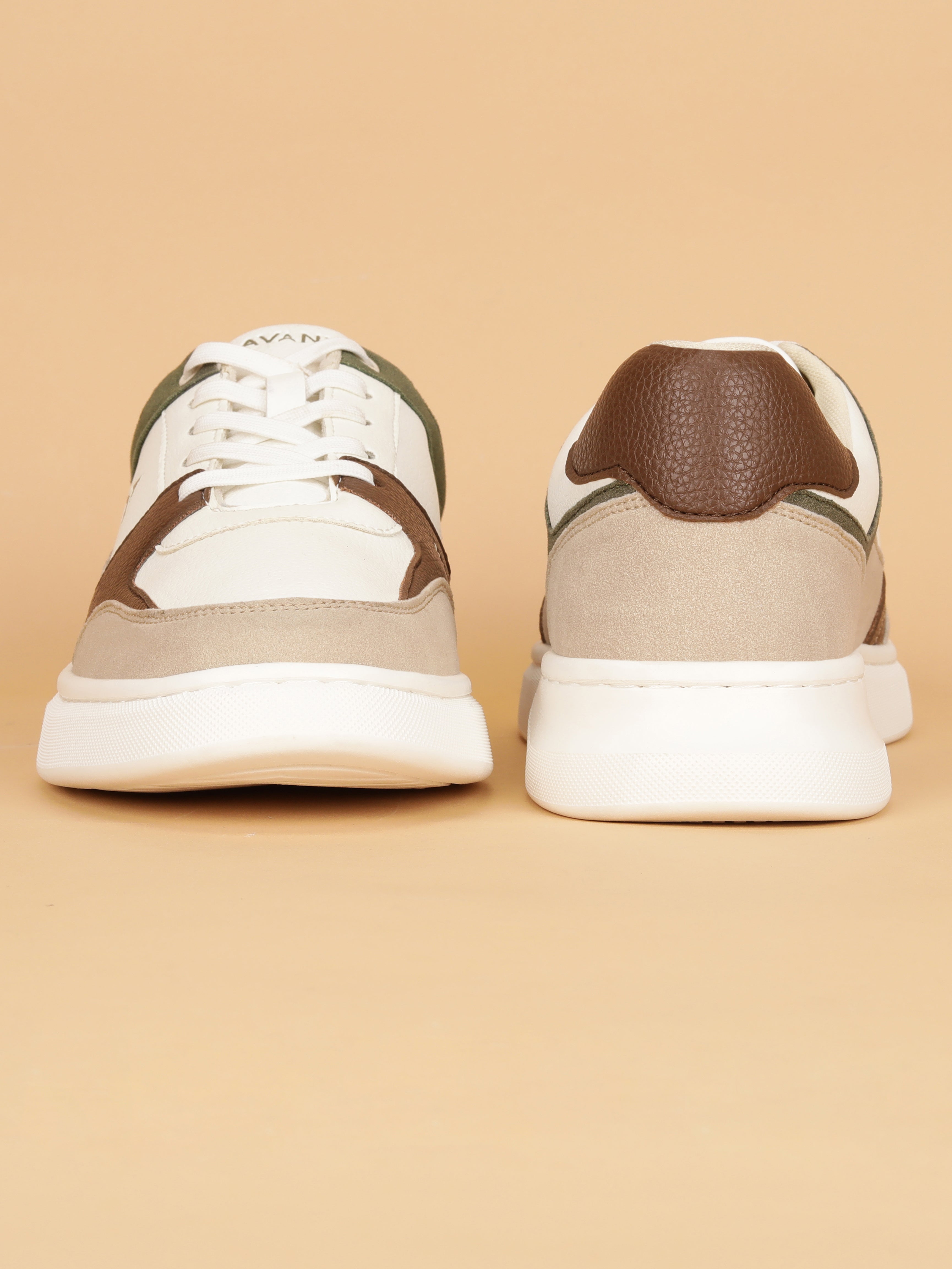 Avant Men's Cobalt Casual Sneakers - Beige