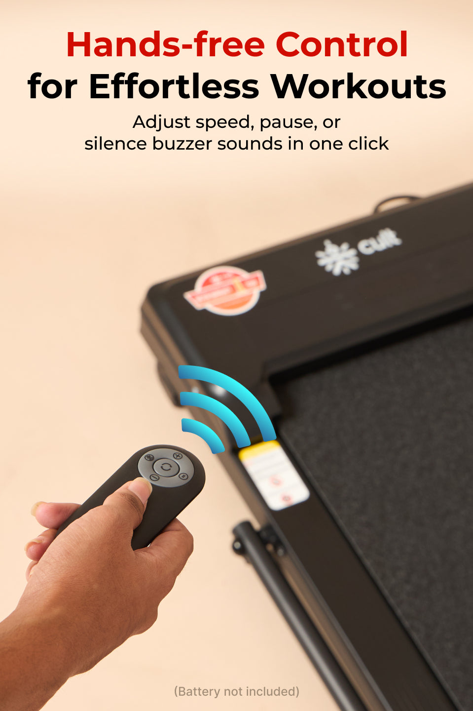 Cult Walking pad Pro 2HP Peak | Max Speed-10kmph | Max Weight-110kg | Walking Pad for Home Use (with 6 months extended warranty)