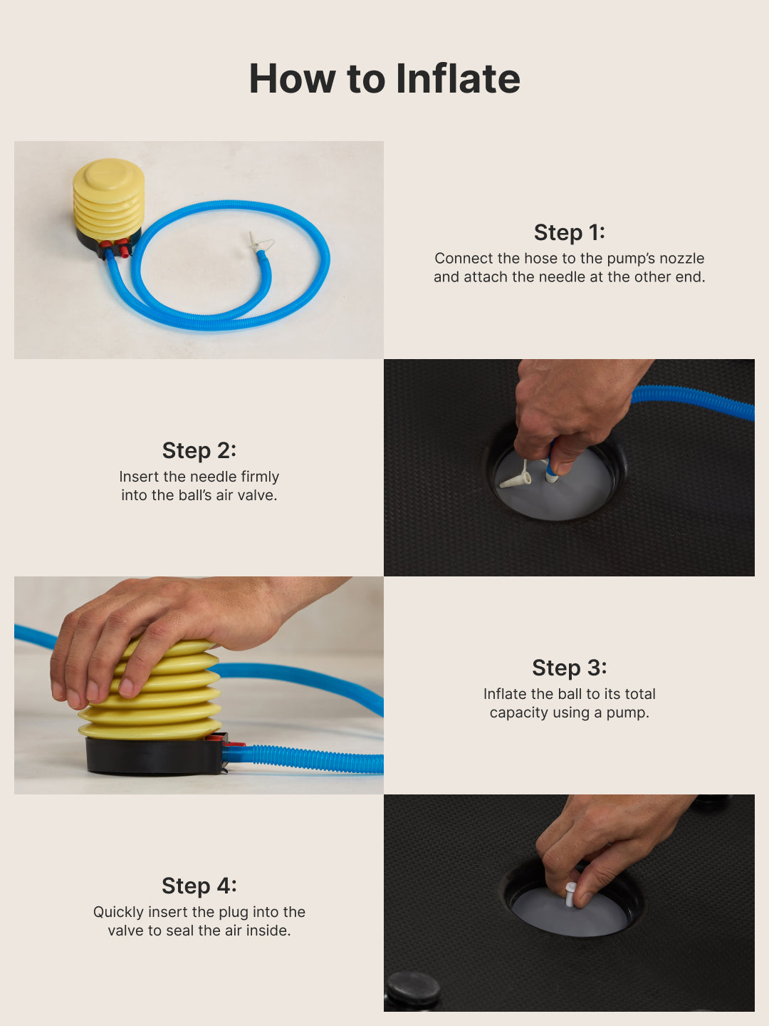 Cult Half Balance Ball Trainer for Full Body Workout with Pair of Resistance Bands and Pump | Anti-Slip Stability Ball| Core Strength, Balance, and Stability Training Equipment for Home Gym & Fitness Workouts