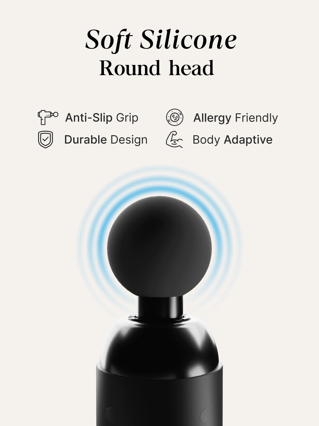 Cult Volt lux Portable Massage Gun | 4000mAh Battery, Silicone Head, Muscle Pain Relief