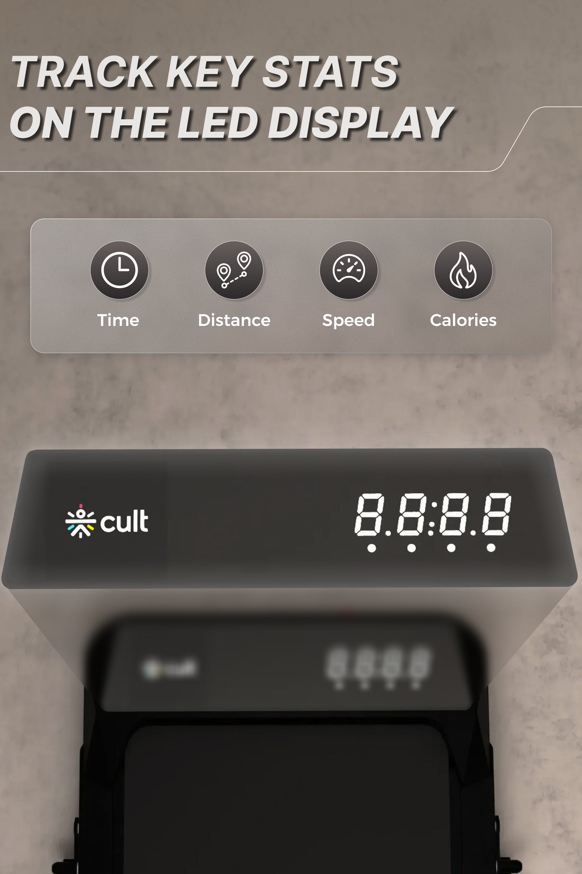 Cult Walking pad 3.5HP Peak DC Motorized Treadmill | Max Speed-10kmph | Max Weight-100kg | Walking Pad for Home Use (with 6 months extended warranty)