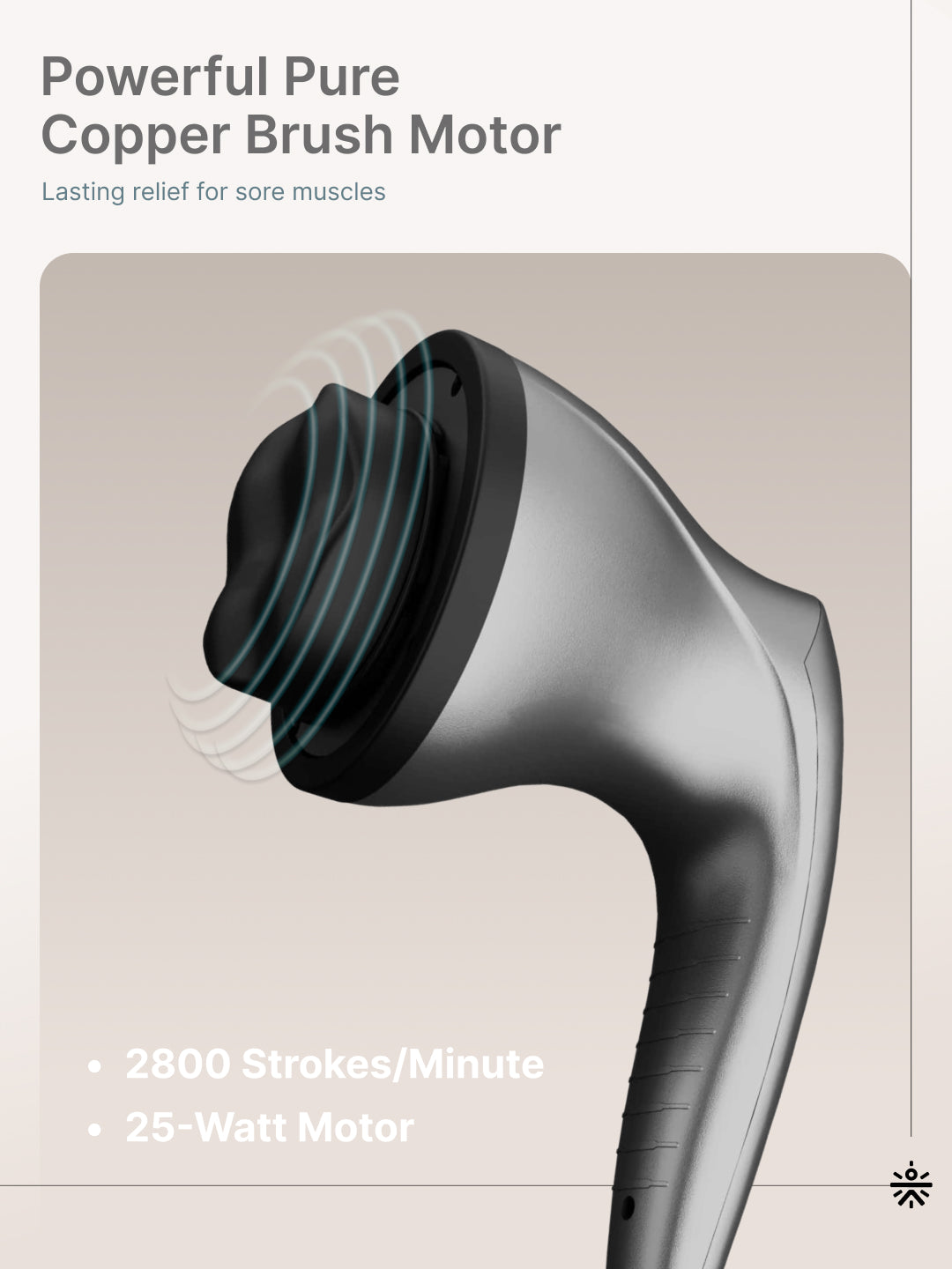 Cult Recover Pro Corded Electric massager, Variable Speed Settings, 4+1 Interchangeable heads, Deep Tissue full body Hammer Massager