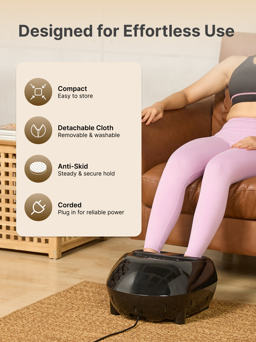 Cult Fitkit Pulse Foot massager with Air compression, Vibration & Shiatsu therapy, Pain Relief, Boost Blood Circulation