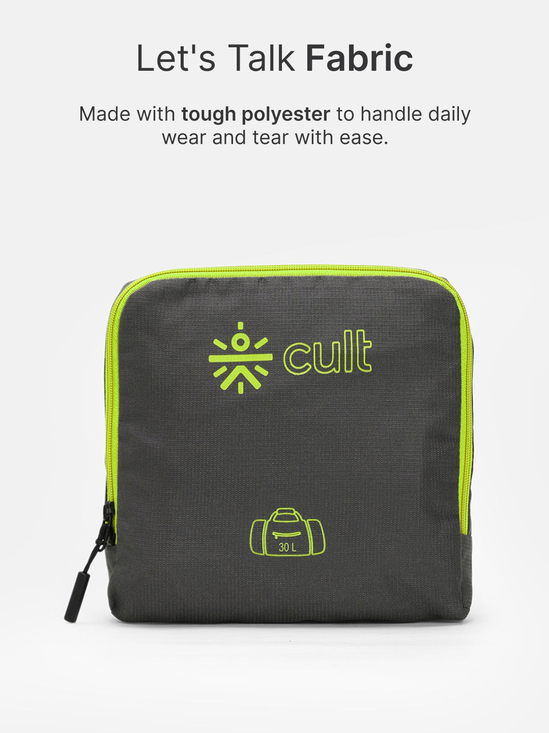 cult Foldable Duffle Bag 30L Olive