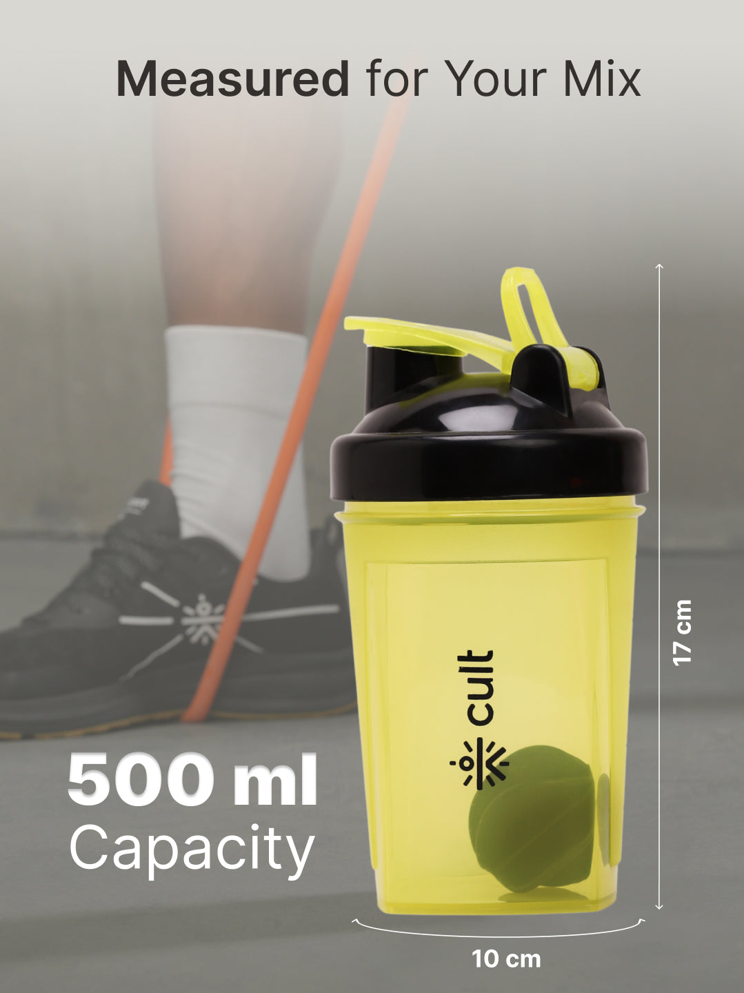 cult Micro Shaker 500ML Unisex Yellow