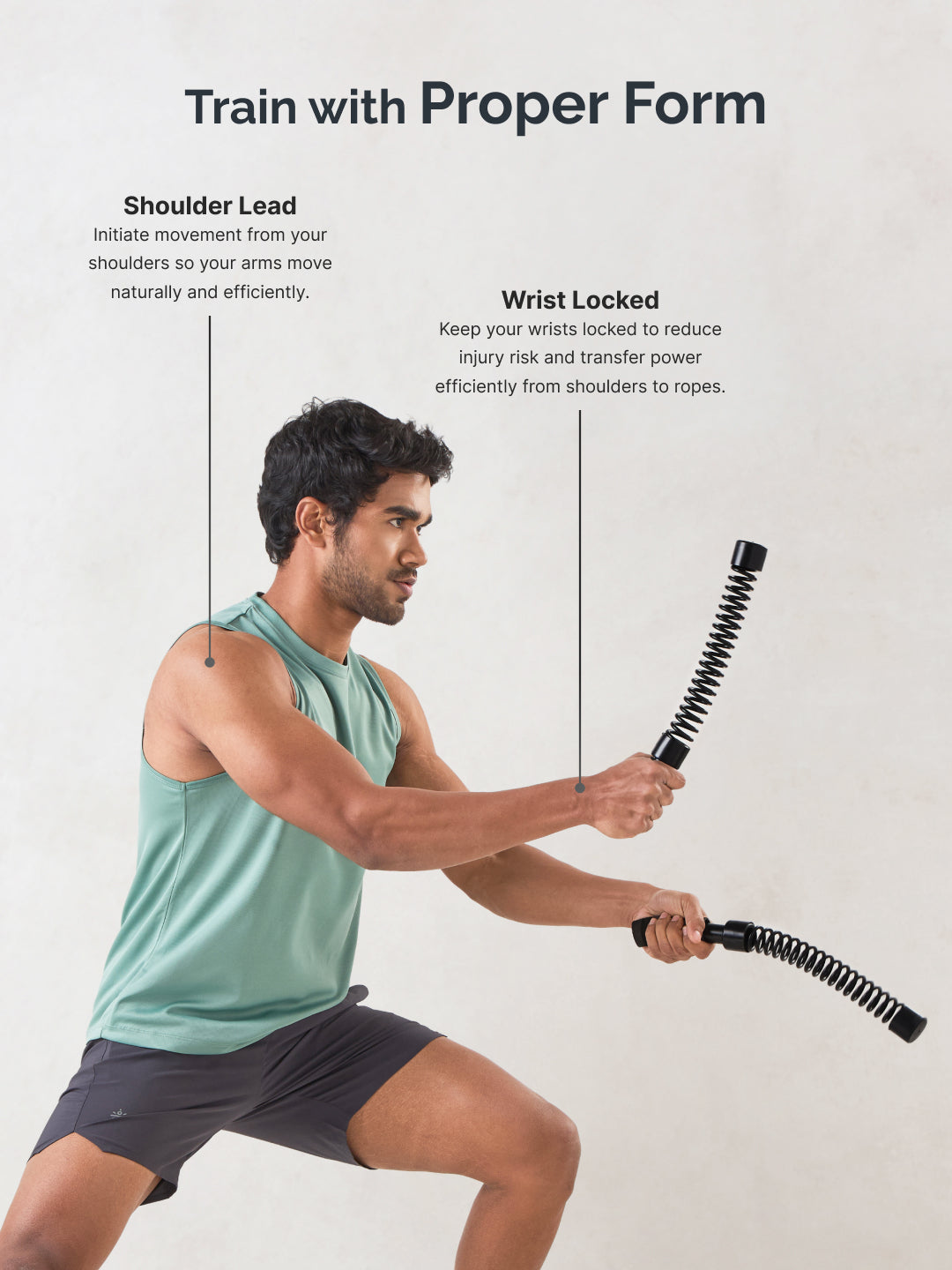 cult Ropeless Battle Rope Heavy-Duty Portable Strength Trainer for Full-Body & HIIT Workouts