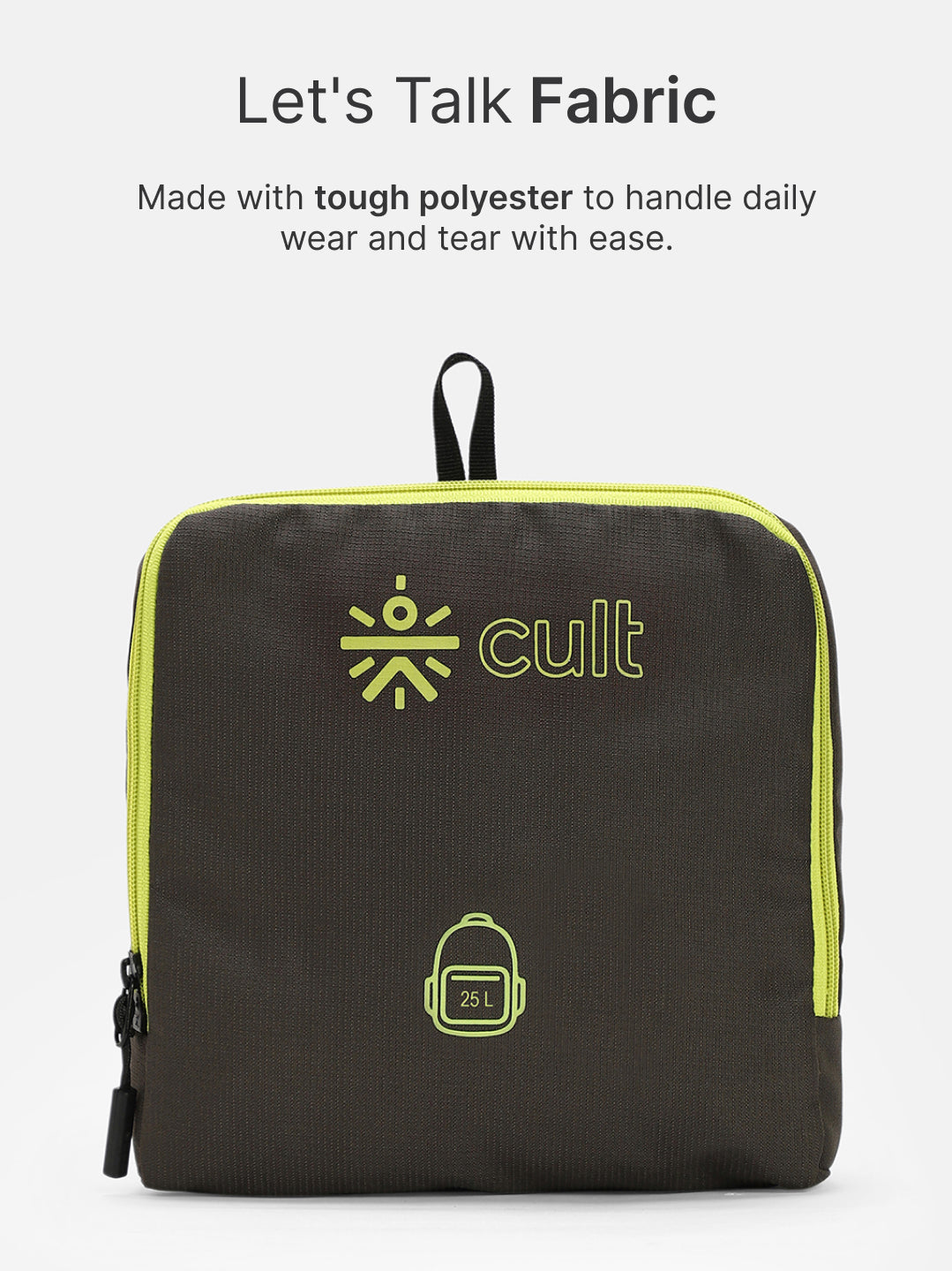 cult Foldable Backpack 25L Olive