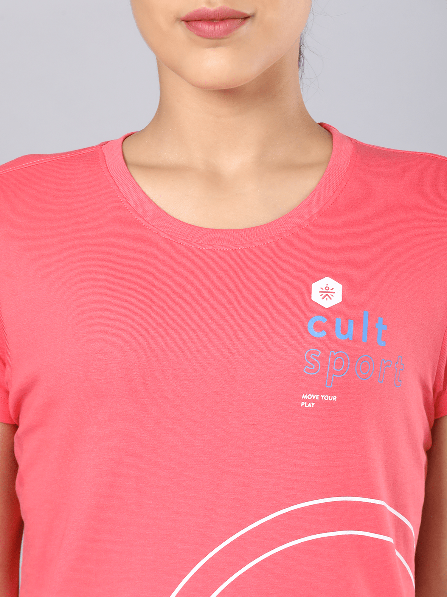 Everyday Numeric Pink Casual Tee