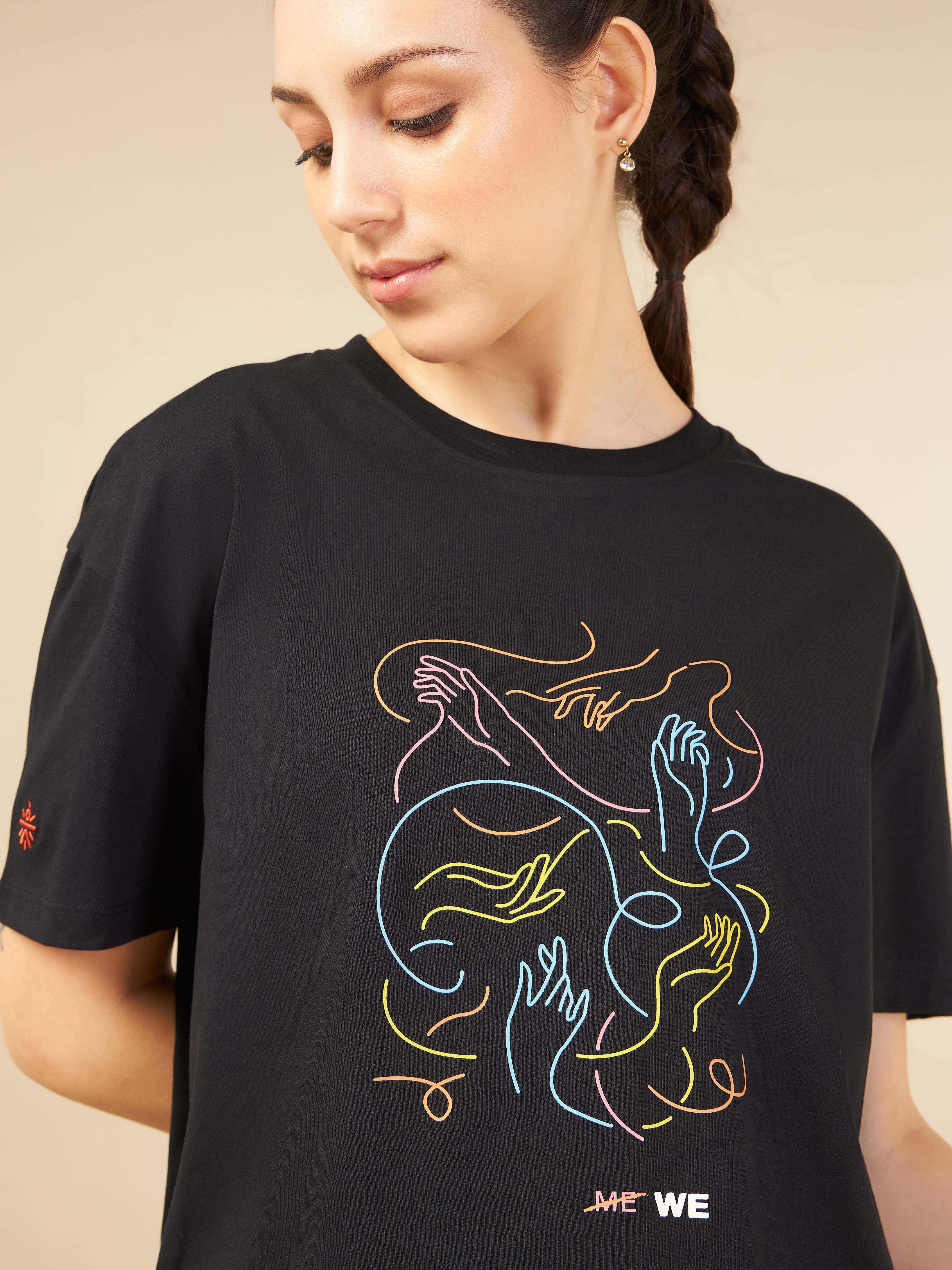 Women Black Cult community T-shirt