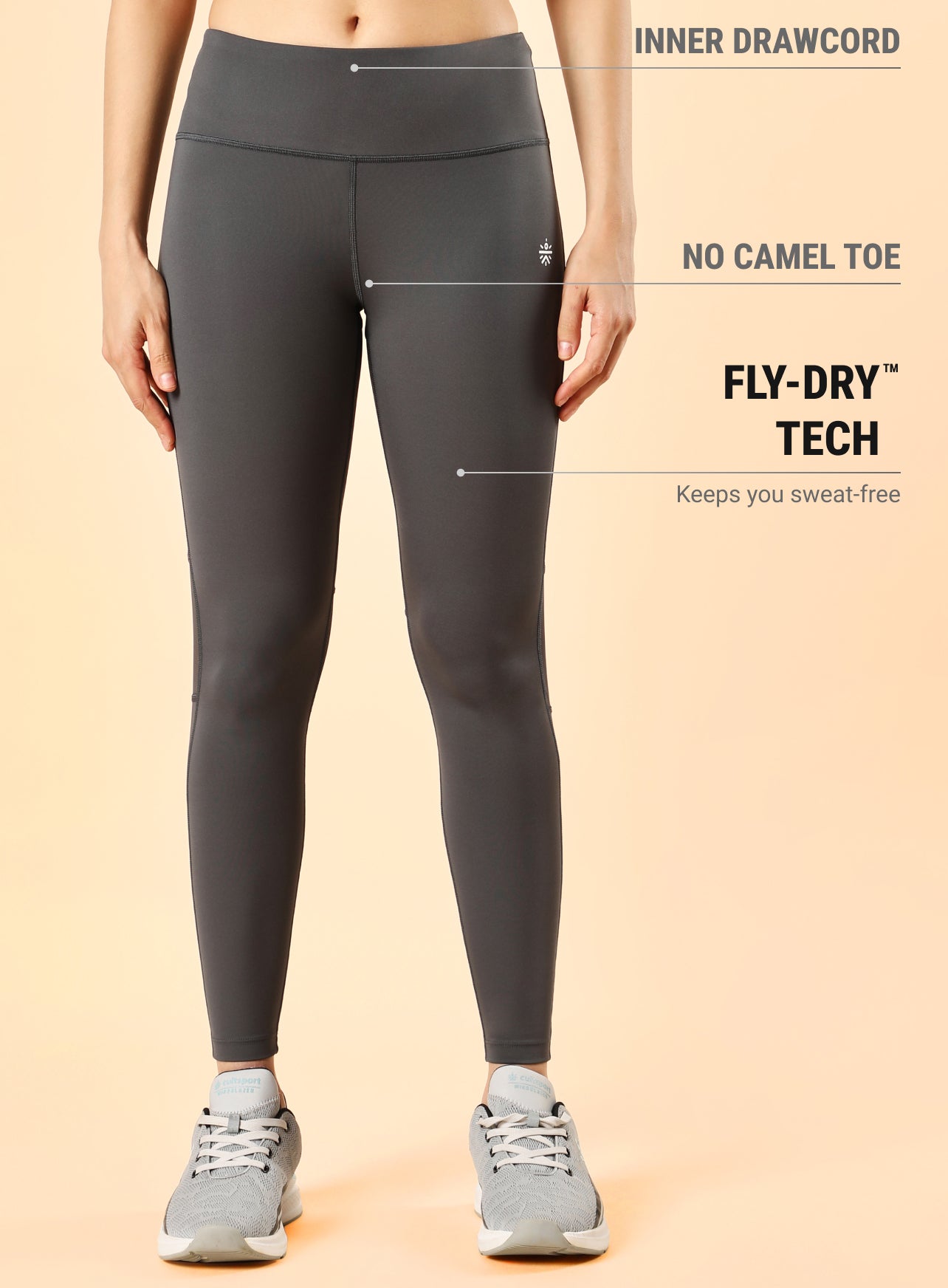 AbsoluteFit Back Mesh Panel Tights