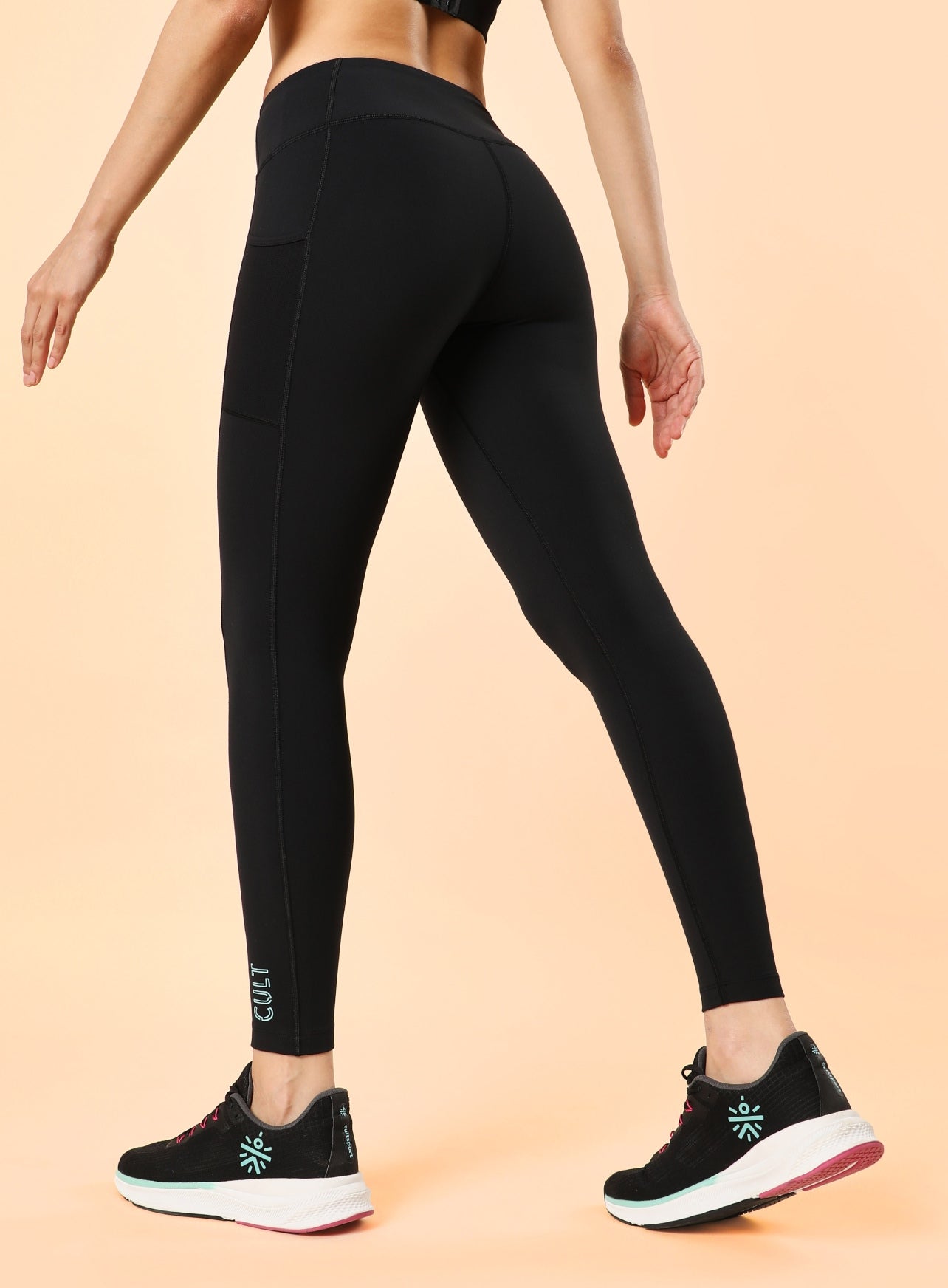 AbsoluteFit Solid Workout Tights With Pocket
