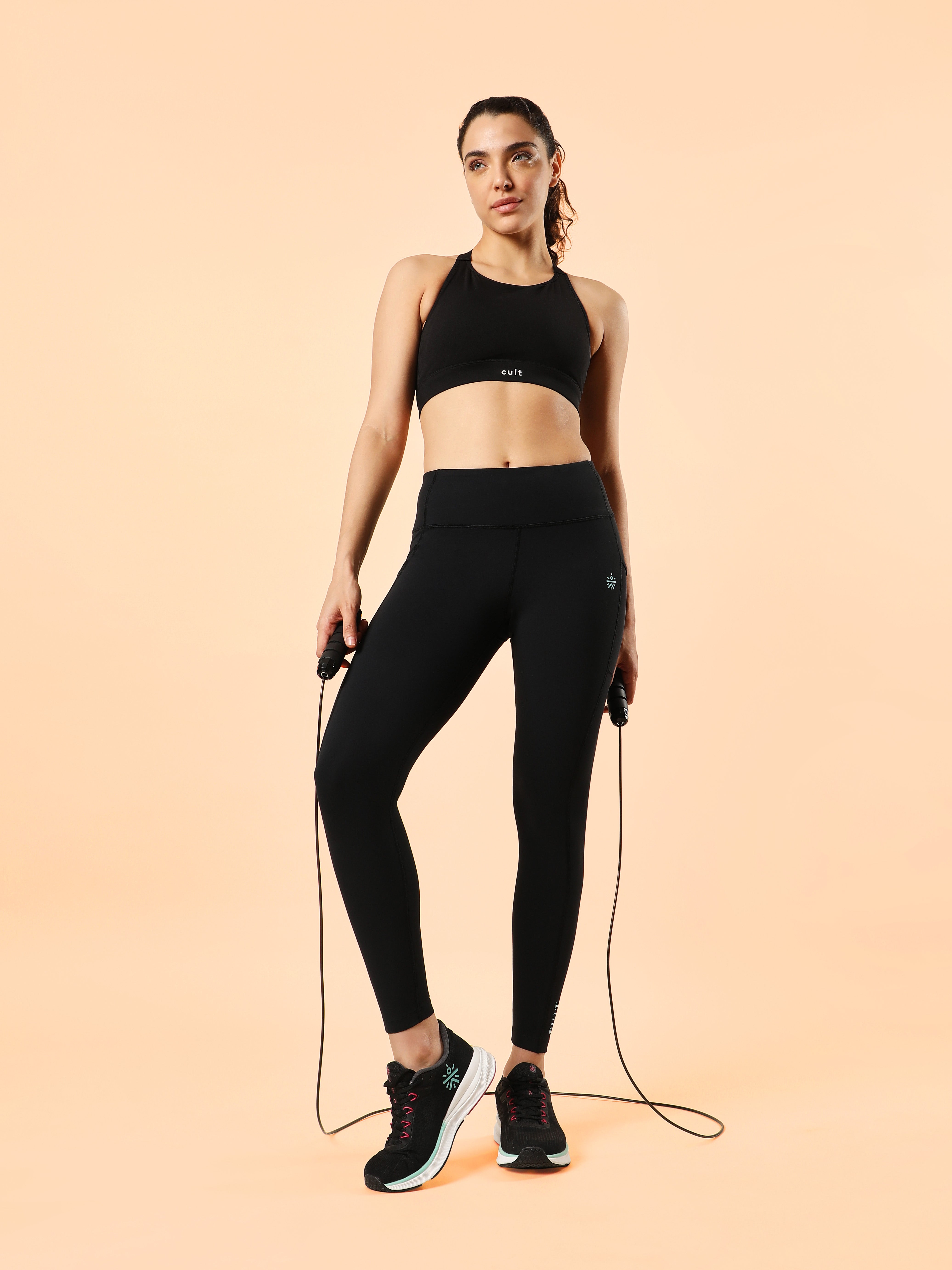 AbsoluteFit Solid Workout Tights With Pocket