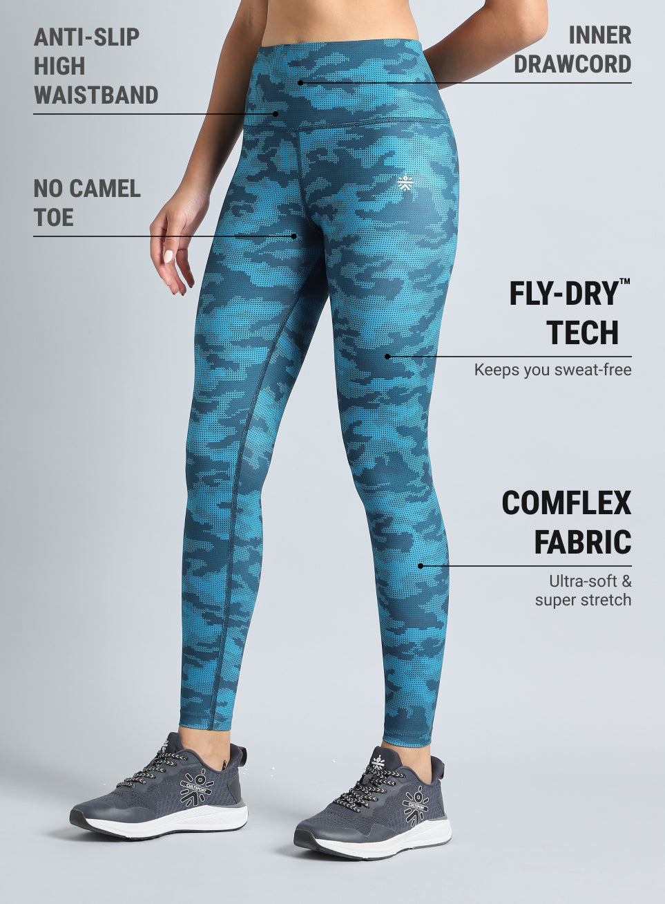 AbsoluteFit Camo Print Tights