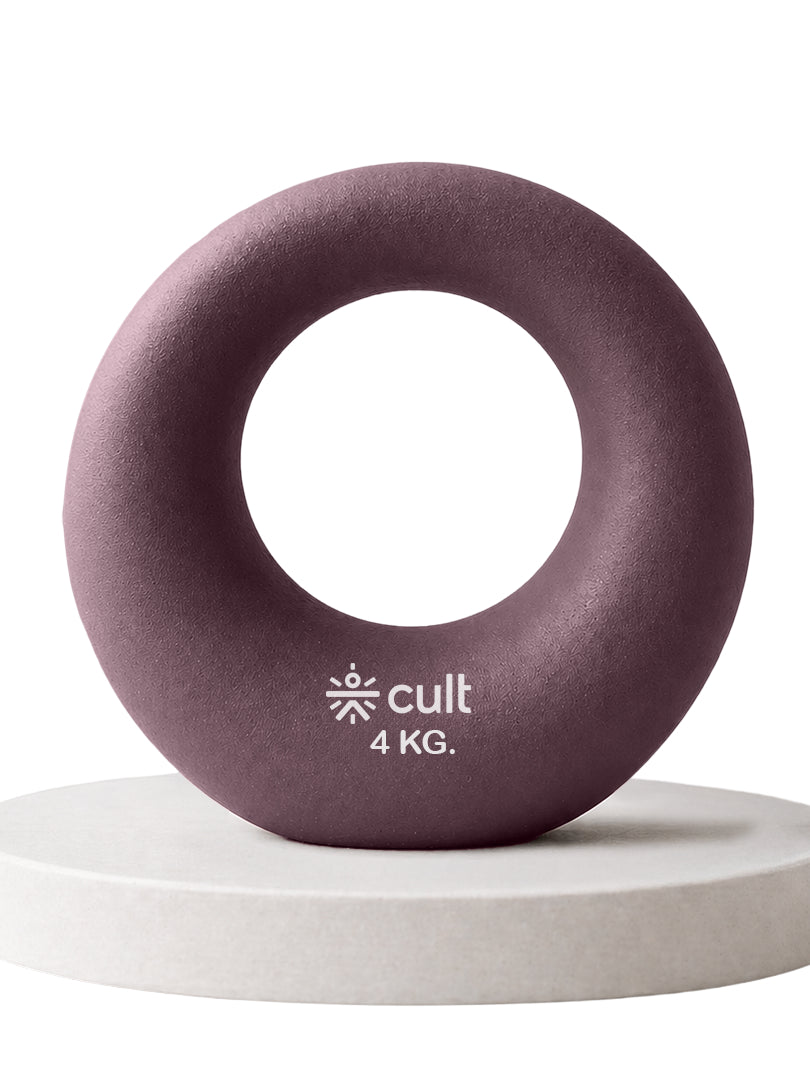Cult Moon Kettlebell 4 Kg with Neoprene Coating, Cast Iron Core, Wide Handle & Stable Base for Strength Training & Home Workouts