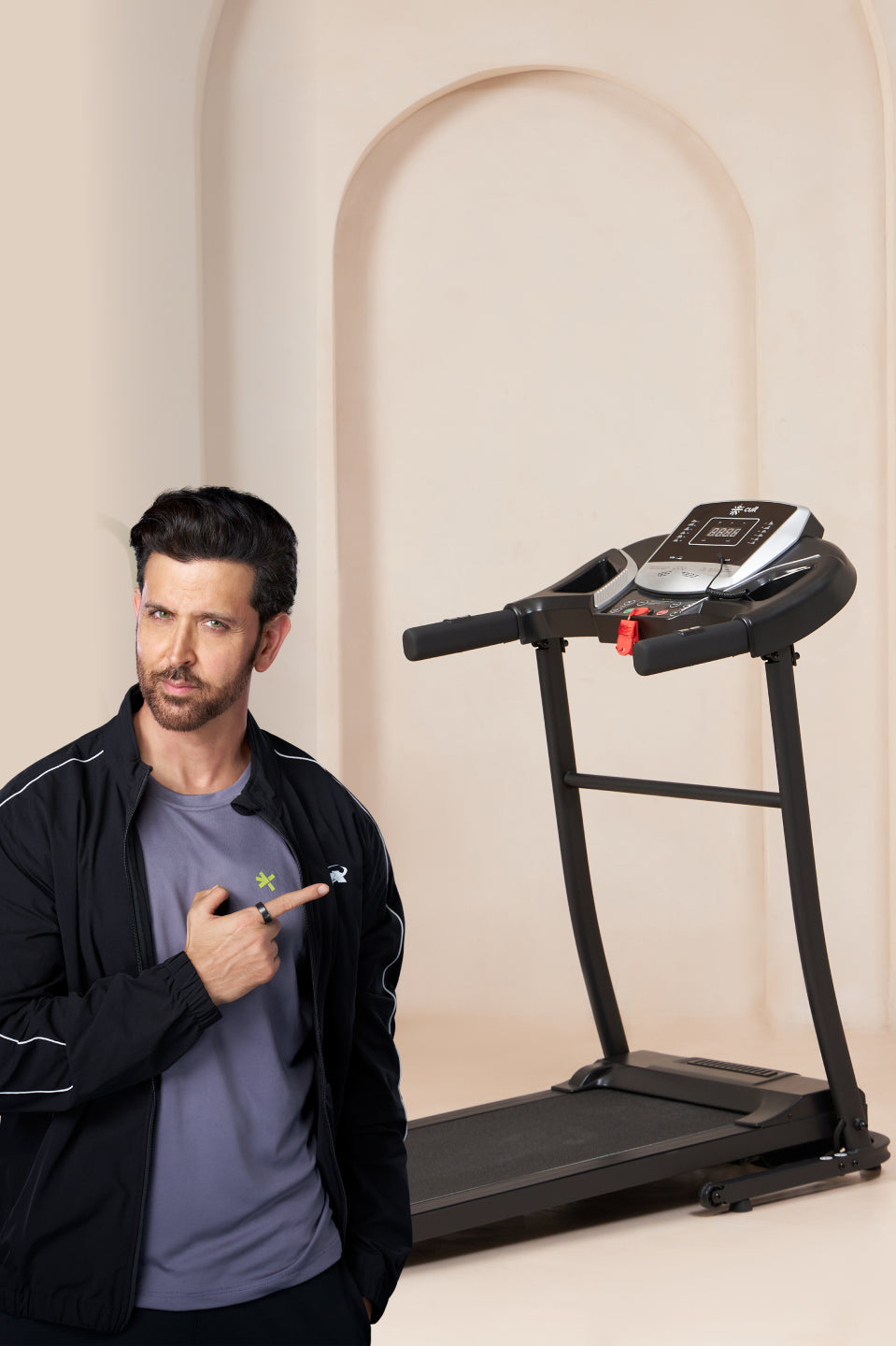 Cultrun S3.0 3HP Peak Treadmill | 3-level Manual-Incline | Max Weight-100kg | Max Speed-10kmph (with 6 months extended warranty)