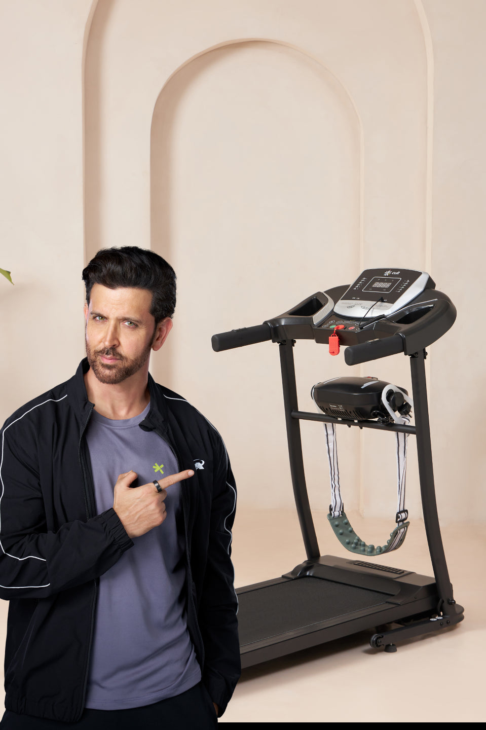 Cultrun M3.0 3HP Peak Treadmill | 3-level Manual-Incline | Max Weight-100kg | Max Speed-10 kmph (with 6 months extended warranty)