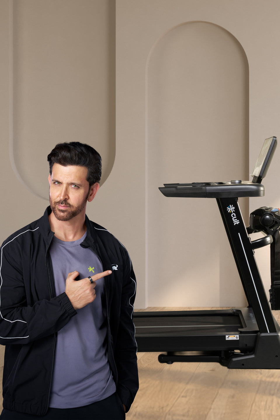 Cult SmartStrideActive BLDC Motor (5HP Peak) Treadmill with Massager | Max Weight: 130kg | 15 Level Auto Incline (with 6 Months extended warranty)