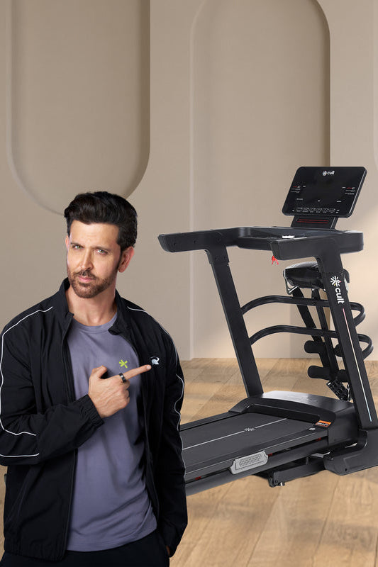 Cult SmartStrideSprint BLDC Motor (6HP Peak) Treadmill with Massager | Max Weight: 140kg | 15 Level Auto Incline (with 6 Months extended warranty)