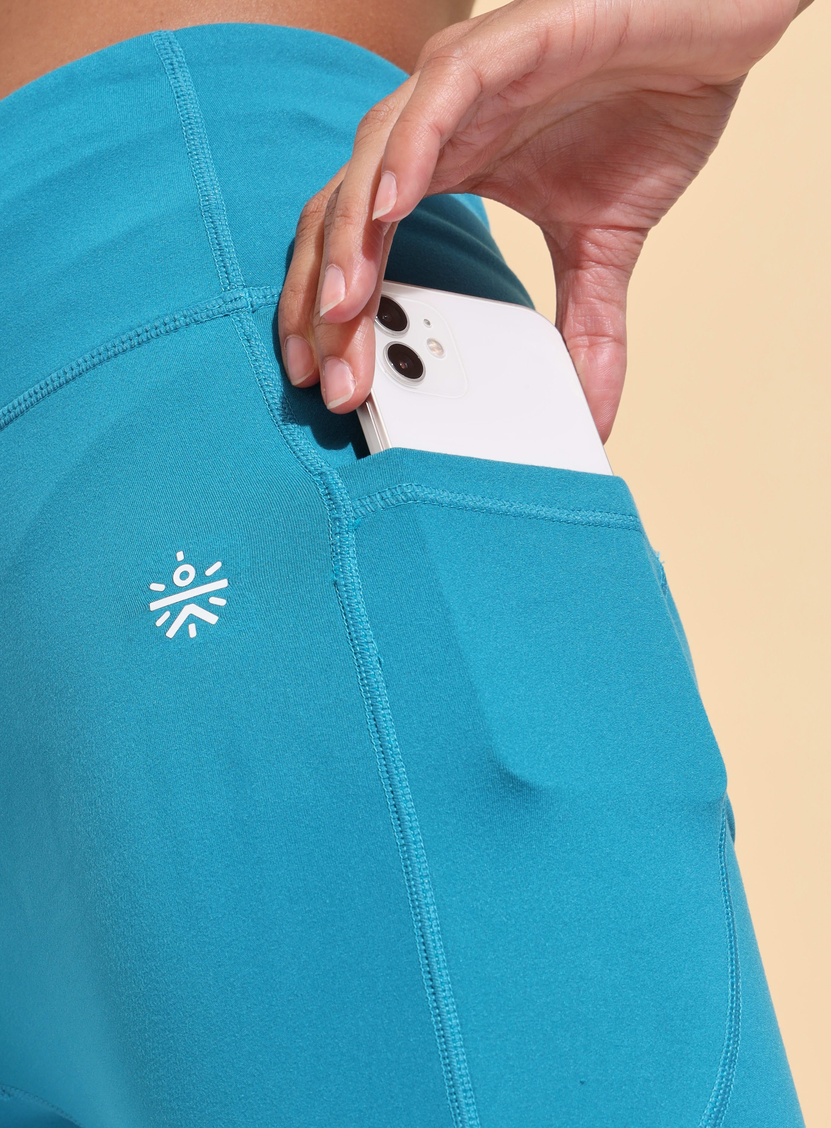 AbsoluteFit Essential Blue Tights With Pockets