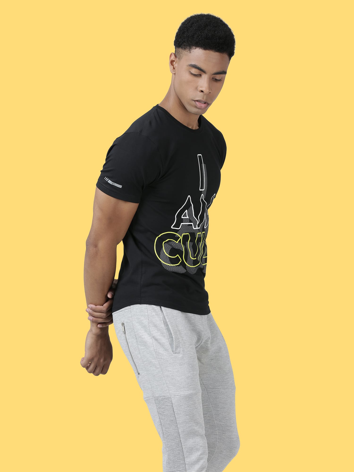 Signature I Am Cult Black Cotton Tee