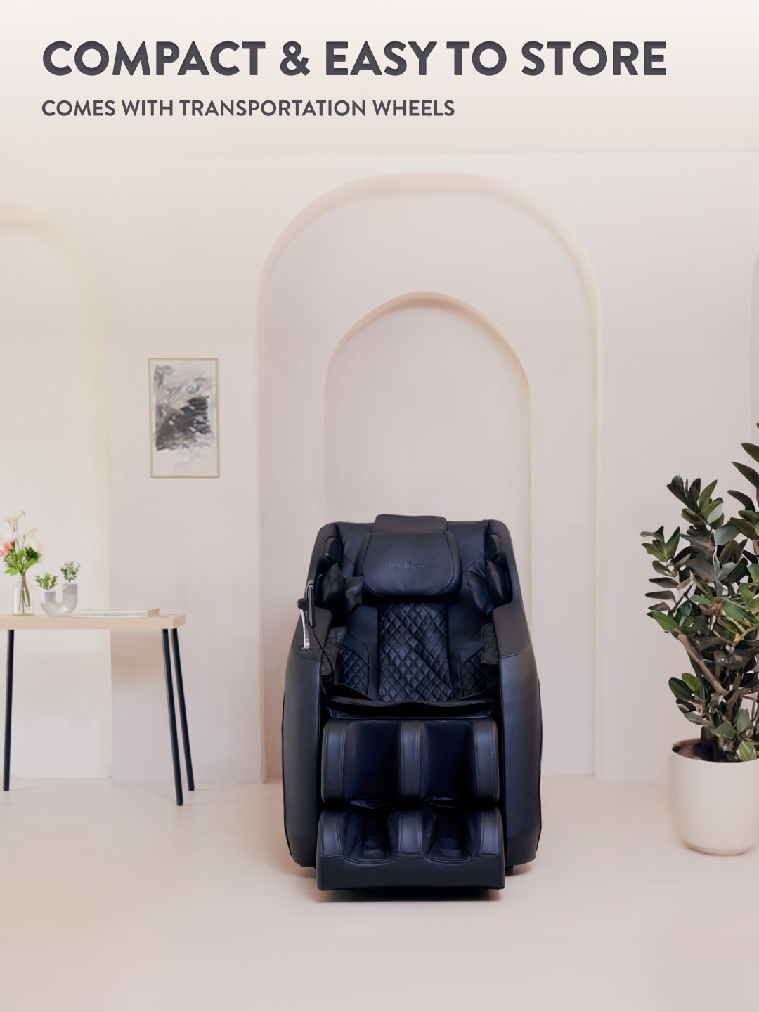 Cult Serene Massage Chair | Zero Gravity with Voice Guide & Bluetooth | 9 Preset Massage Programs | Smart Touch Screen